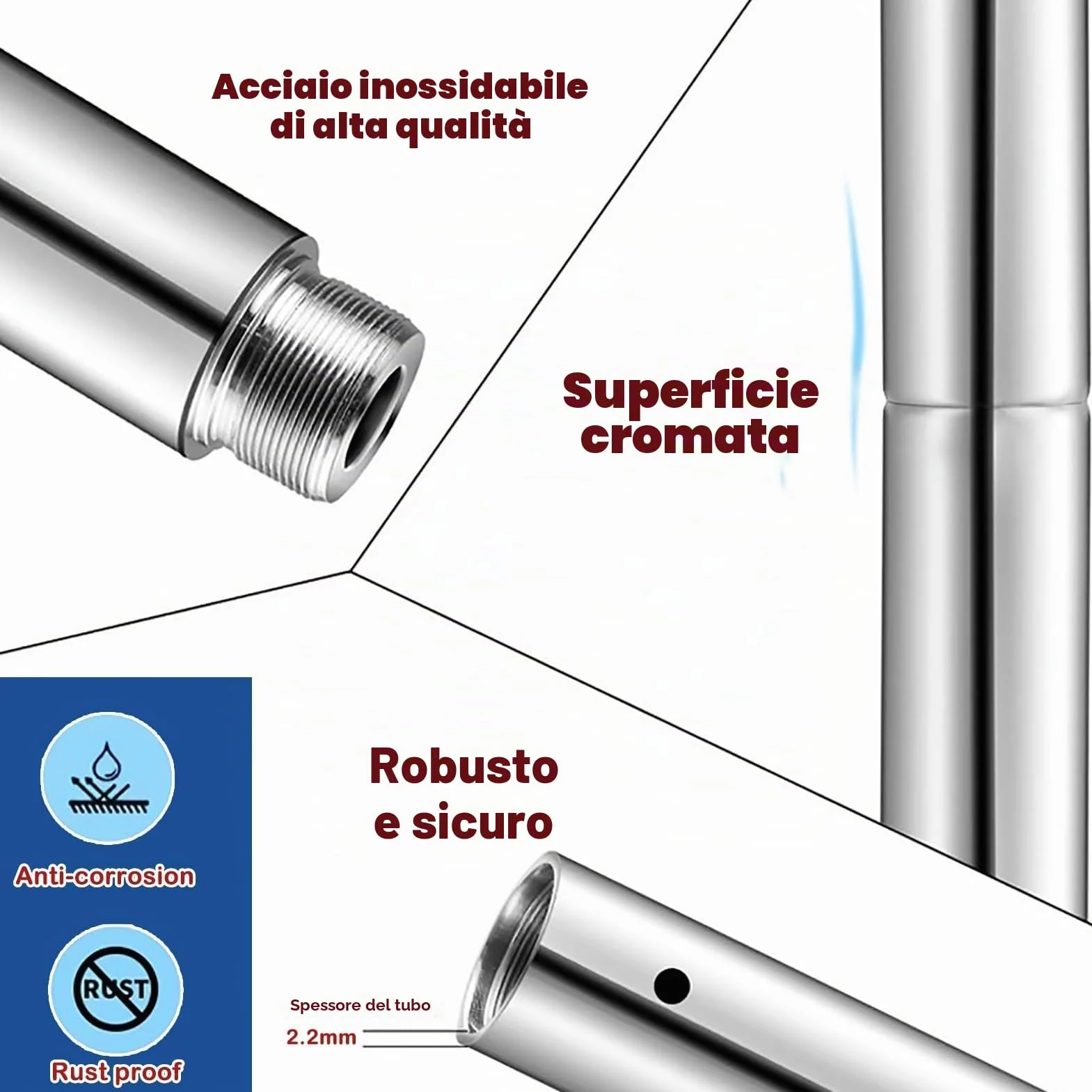 Palestra professionale 45 mm Spinning Static Dance Pole – Heavy Duty per casa con montaggio a soffitto