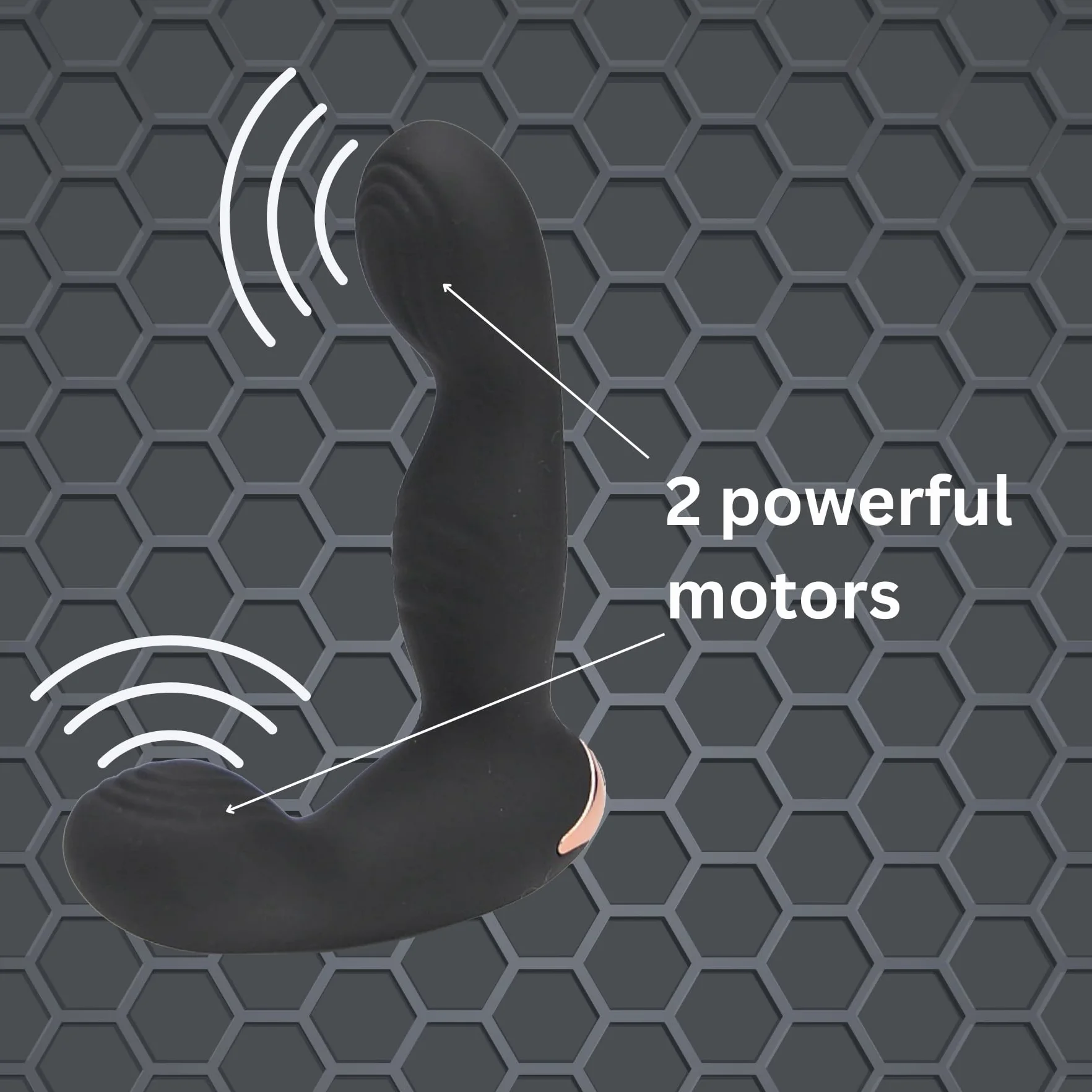 Rev-Pro Massaggiatore Prostatico con Telecomando Wireless - 10 Funzioni di Vibrazione e 6 Velocità - Stimolatore Anale Ergonomico Ricaricabile USB - Scelta Premium tra i Massaggiatori per la prostata