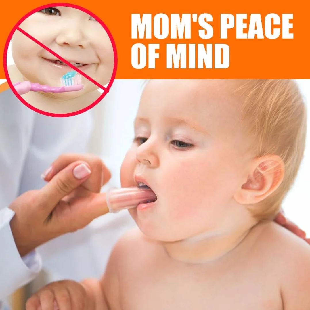 Spazzolino Da Dito In Silicone | Senza Bpa | Set De 6 | Bambini Da Dito, Training Brush & Primo Spazzolino | Accessori Per Bambini Sicuri E Di Alta Qualità