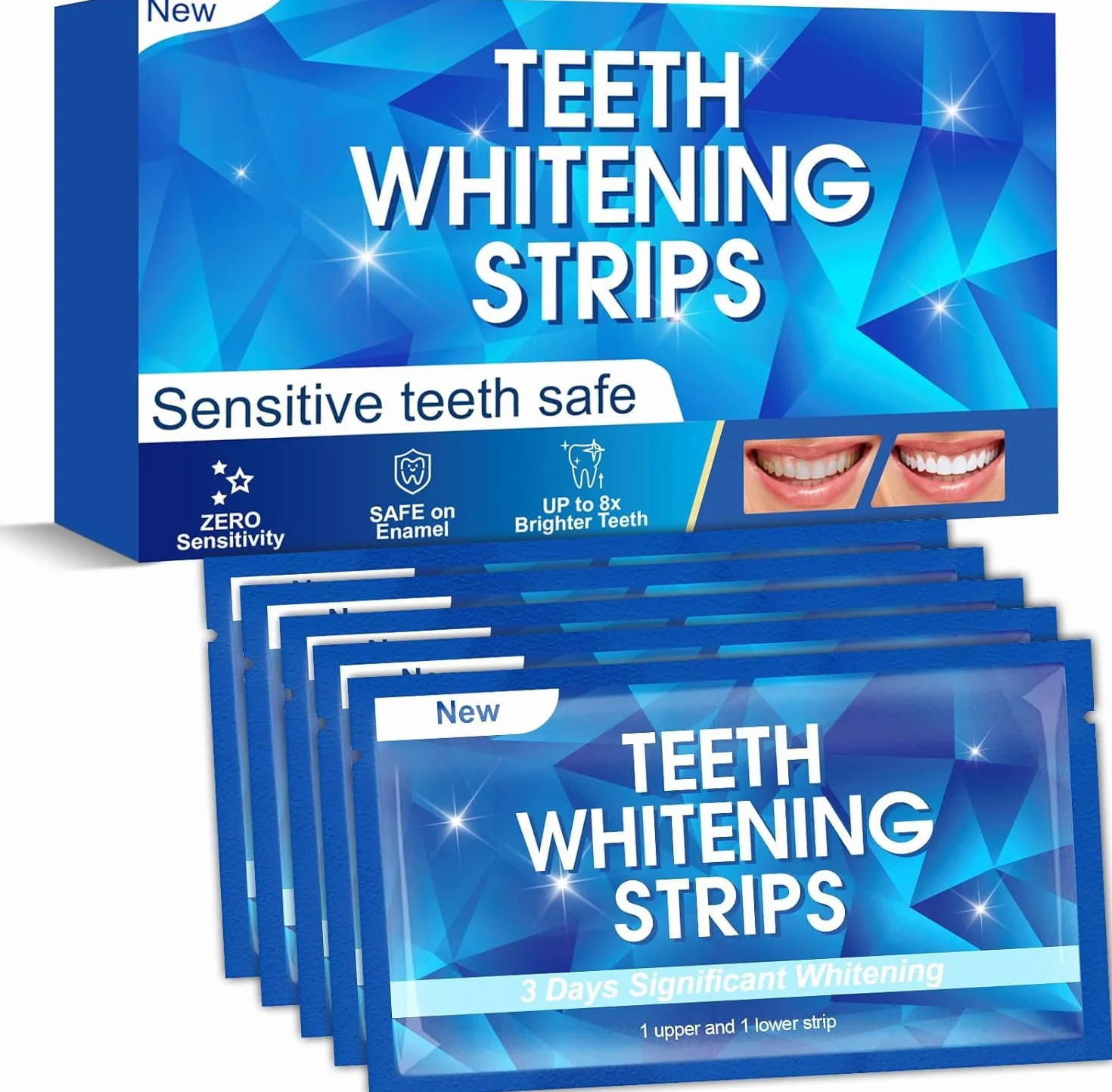 strisce sbiancante denti professionale sbiancanti denti - 28 strisce sbiancanti 14 Sessioni sbianca denti striscia sbiancante denti teeth whitening strips per sbiancamento denti Sicuro per Smalto