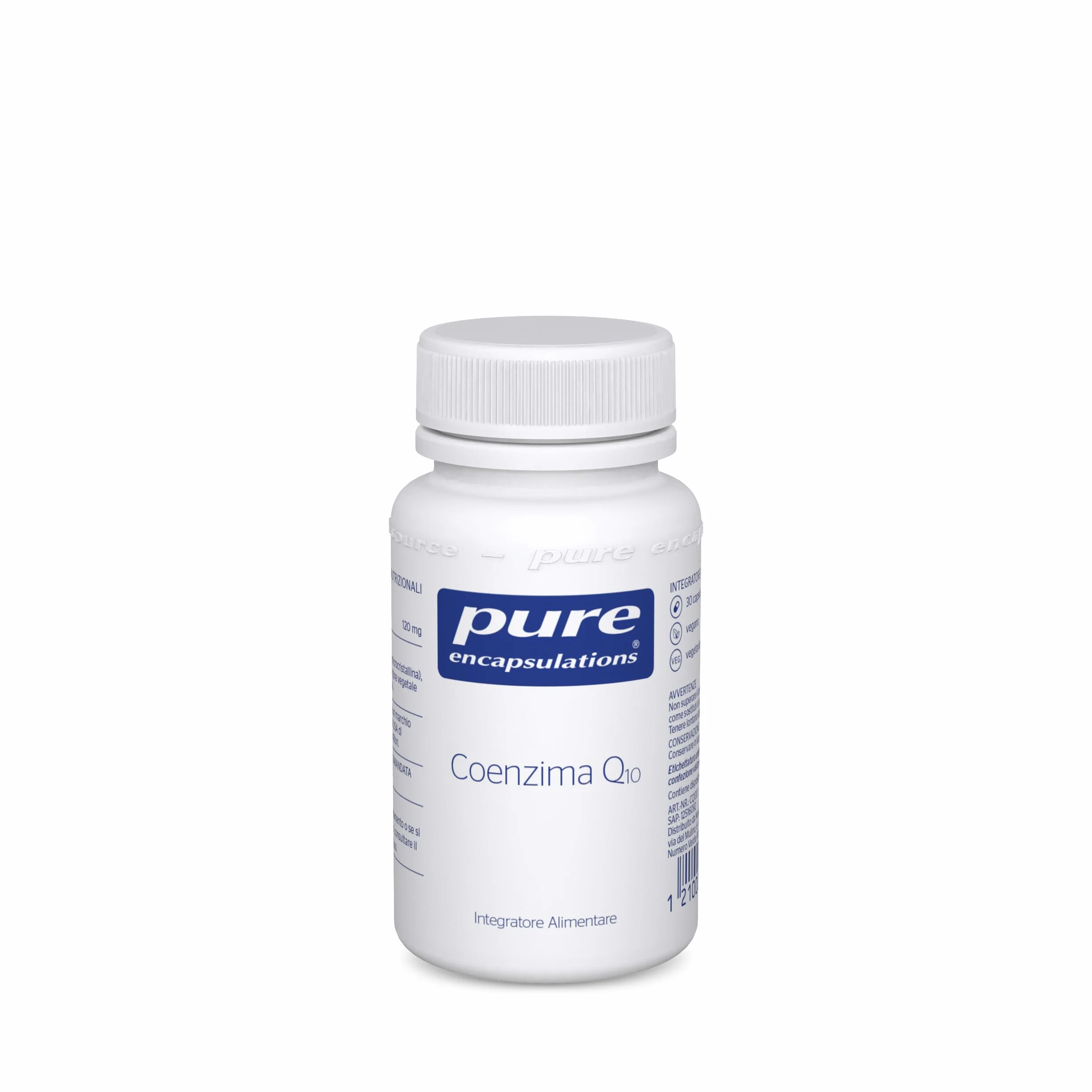 Pure Encapsulations - Coenzima Q10 120 mg – Integratore di CoQ10 in Capsule Vegetali Ipoallergeniche – Cuore e Energia – 30 Capsule