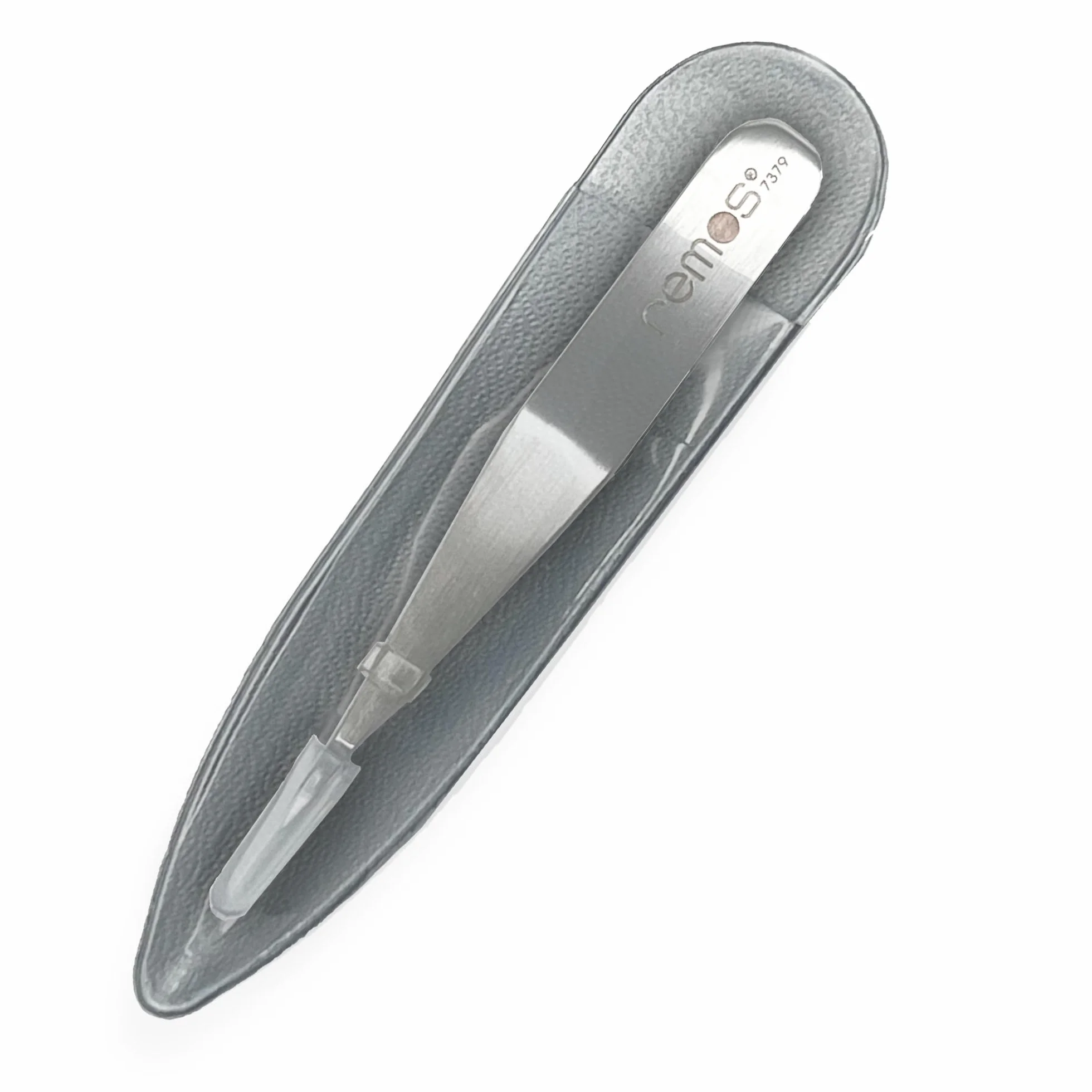 REMOS Mini Pinzetta per schegge in acciaio inox - punta fine - 6 cm
