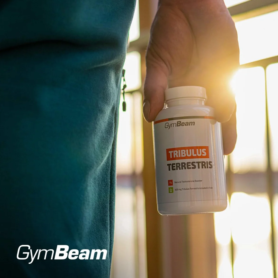 GymBeam Tribulus Terrestris Estratto Potente 1200mg 90% Saponine Steroidee 120 compresse
