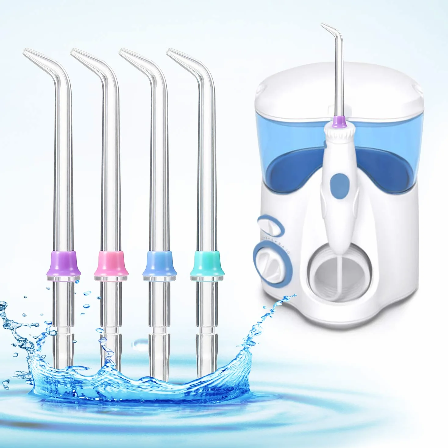 10 Pezzi Punte Idropulsore di Ricambio Compatibili con Waterpik Water Flosser WP-100, WP-100W, WP-260 e Altro Ancora, Include Punte Jet Classiche, Punte Spazzolino e Punte Tasca