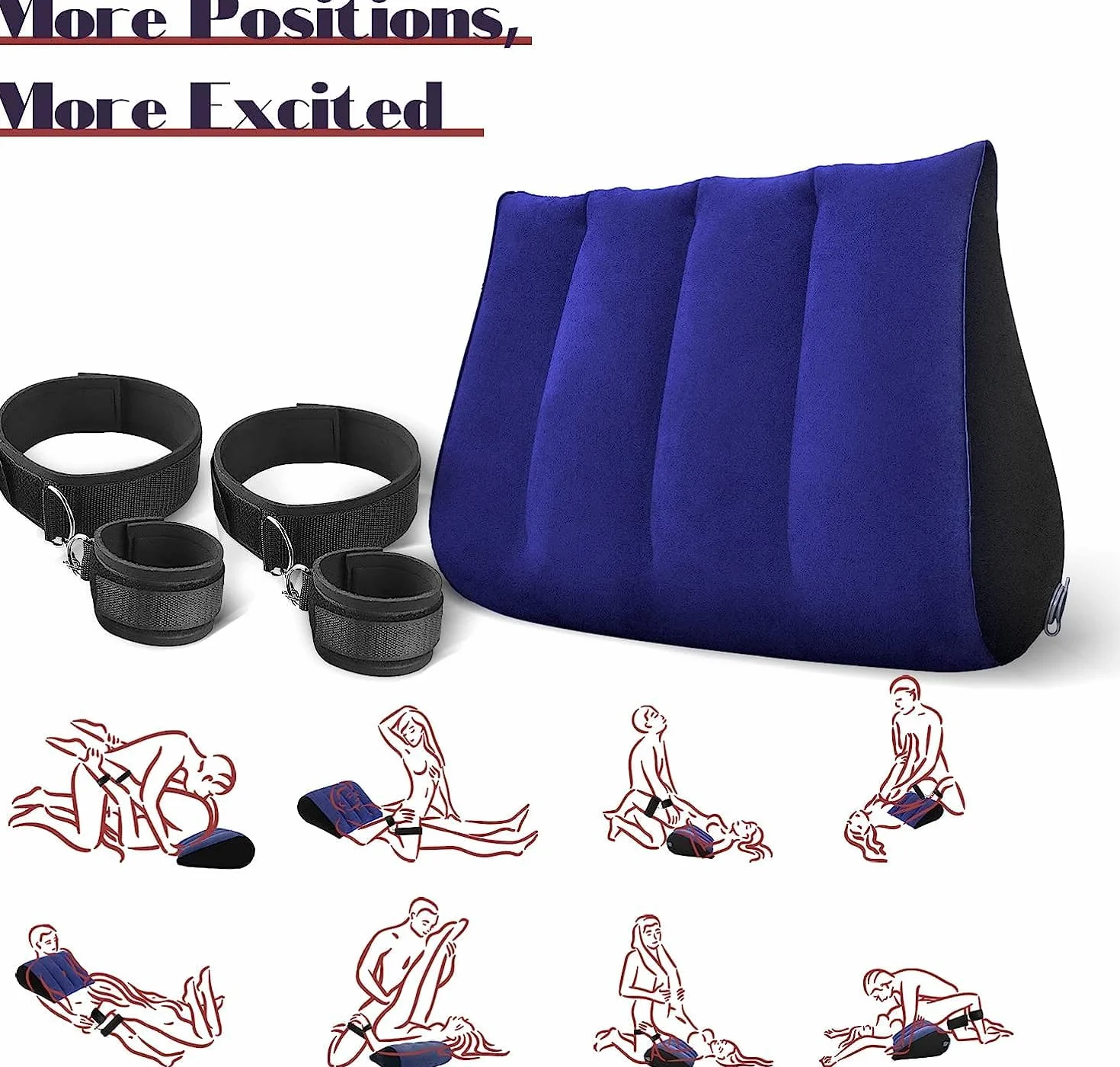 Cuscino gonfiabile per ginocchia con protezione