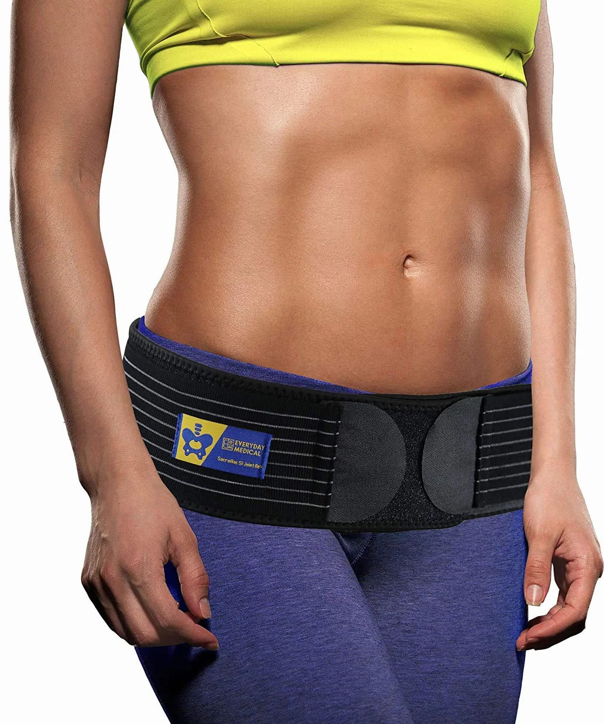 Cintura Sacroiliaca per Everyday Medical I Cintura di Supporto Sacroiliaca con Cinghie Supplementari I Donna e Uomo Supporto Anca per Sciatica e Pelvi I Sacroiliac Si Joint Support Belt I L/XL