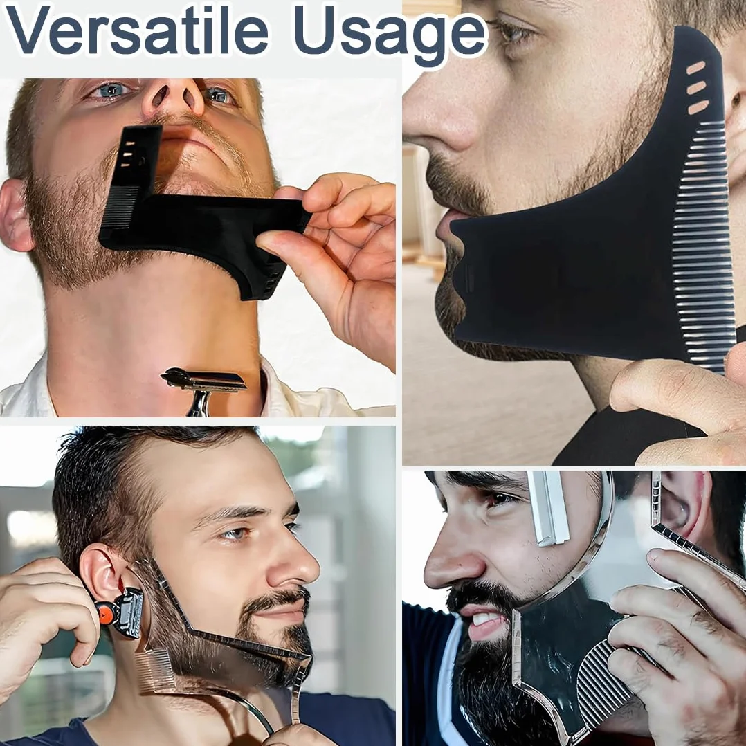 Modello per Barba 3 Pezzi con Pettine per Styling