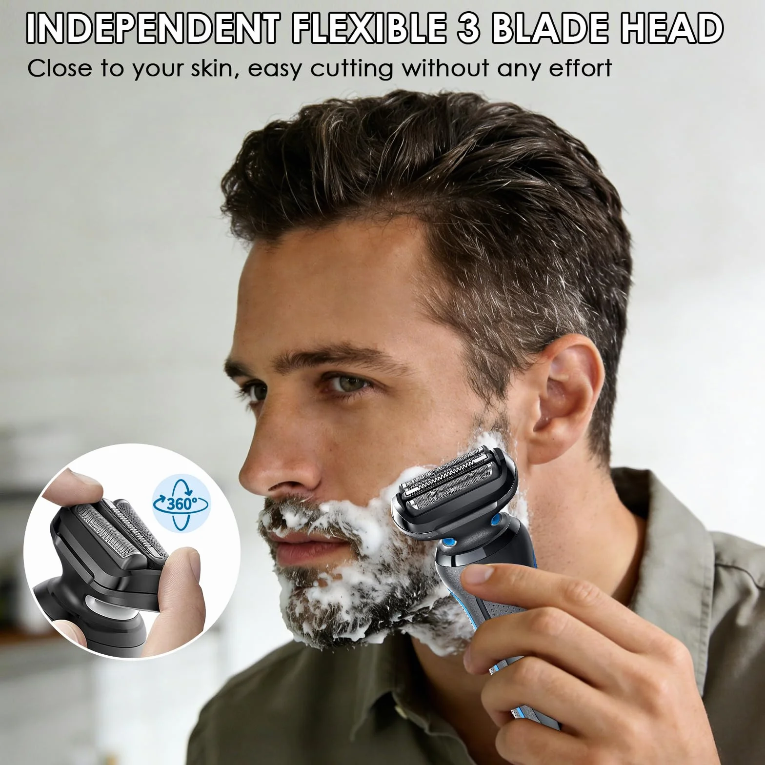 Testina Rasoio Serie 5 S5 Compatibile Con Rasoio da uomo Series 5 6 5018S 5049S 5762 5764 6075CC 6020S 6040CS