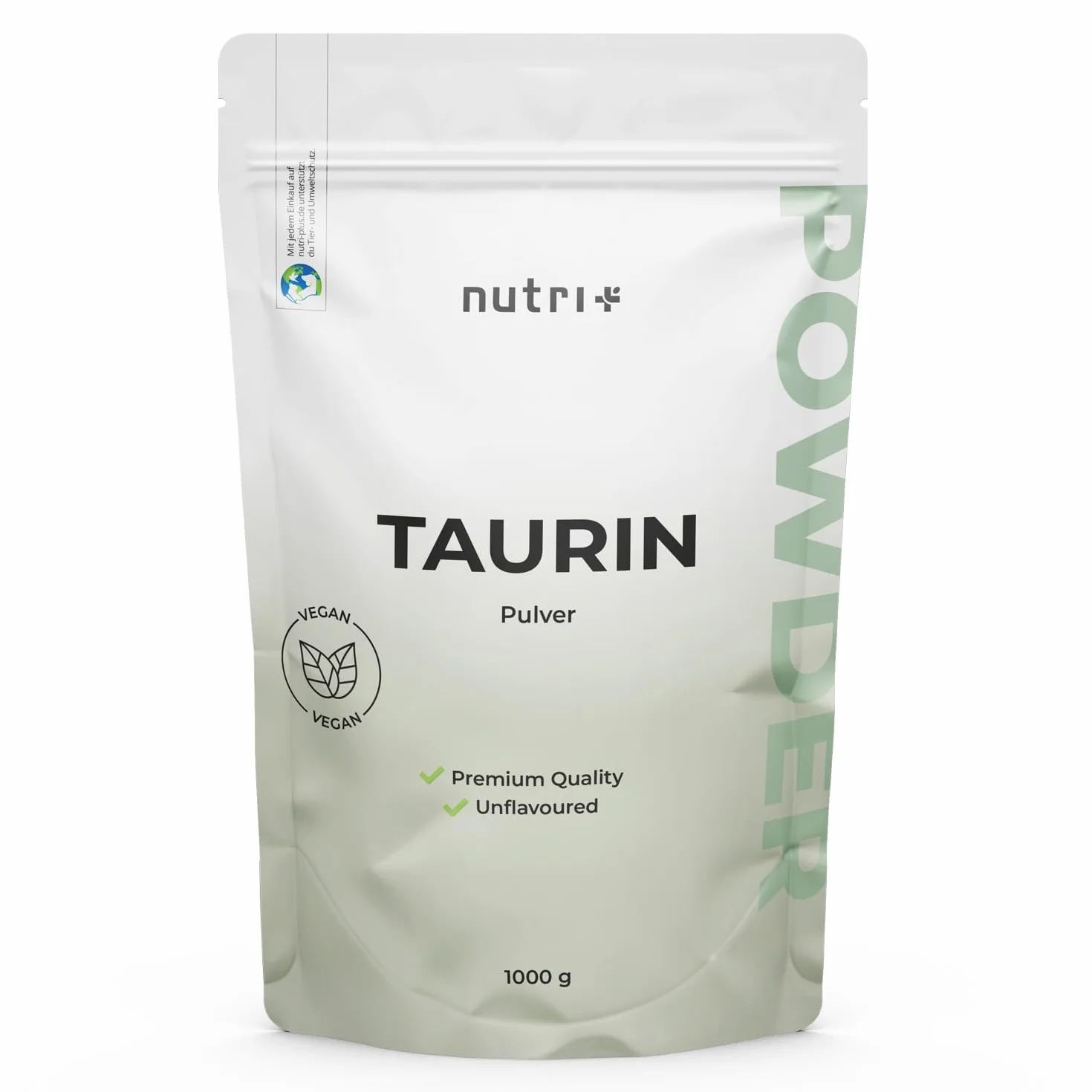 Taurina in Polvere 1 kg - Pura Taurina 1000 g - Vegana - Neutra - Naturale senza Additivi