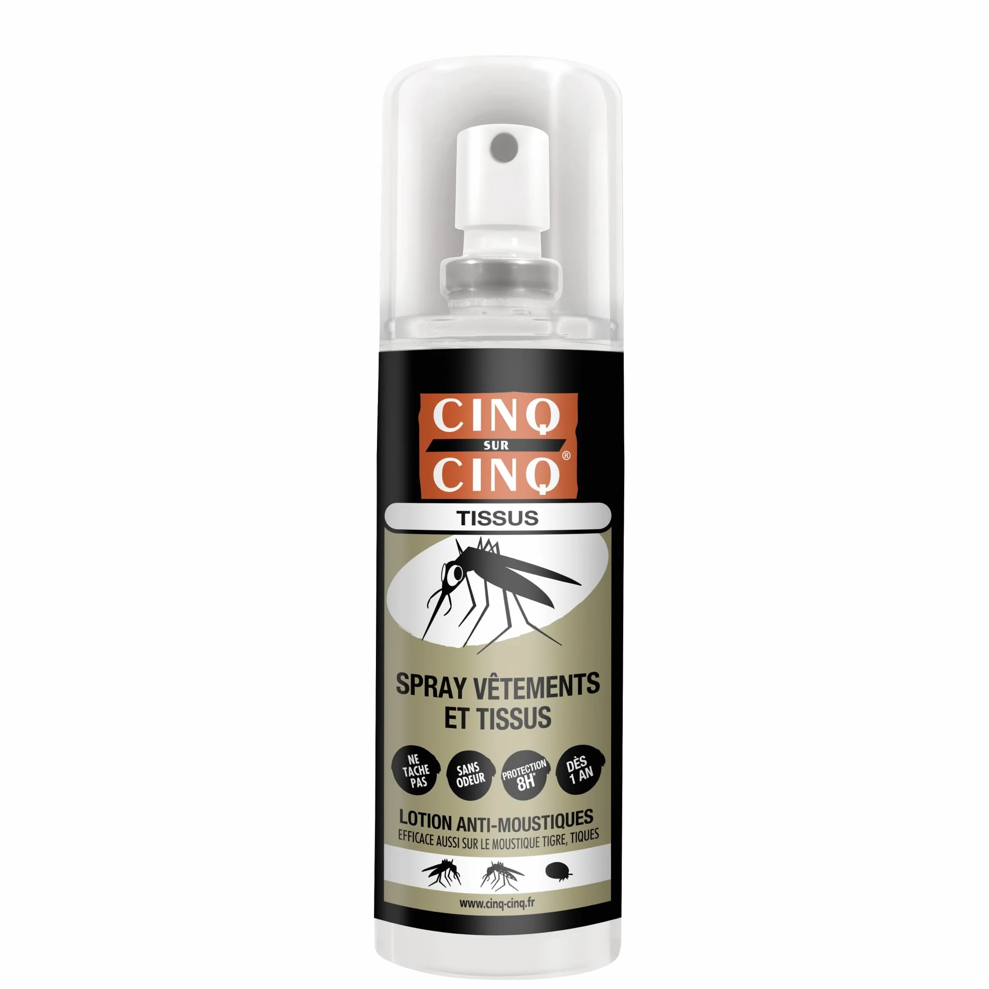 CINQ SUR CINQUE Spray anti-zanzare per indumenti e tessuti 100 ml protezione 8 ore