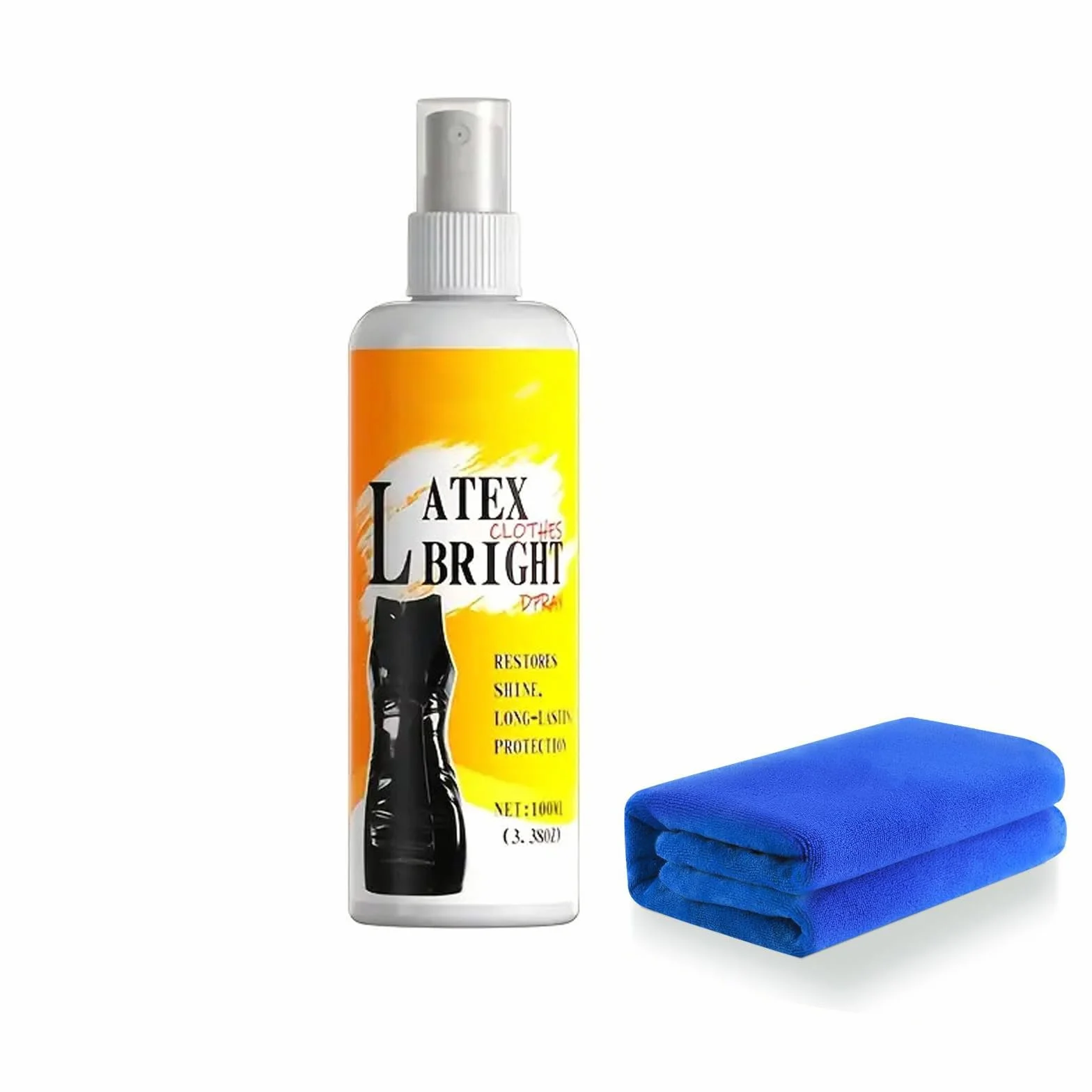Spray in lattice lucido 100 ml con asciugamano per pulizia, rivestimento protettivo resistente all'umidità