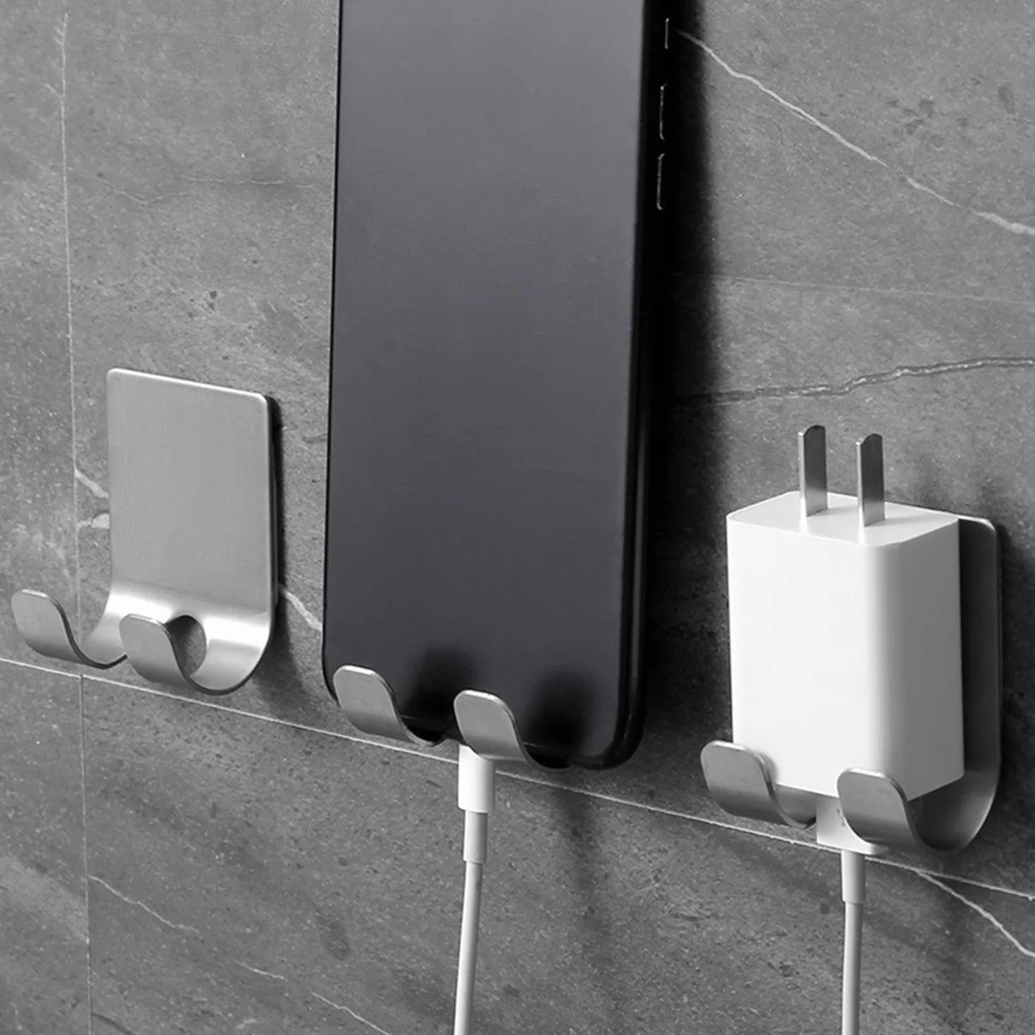 Porta Rasoio Da Bagno Da 8 Pezzi, Porta Rasoio In Acciaio Inossidabile, Porta Rasoio Autoadesivo, Porta Rasoio Senza Perforazione, Porta Spazzolino, Porta Rasoio Da Bagno