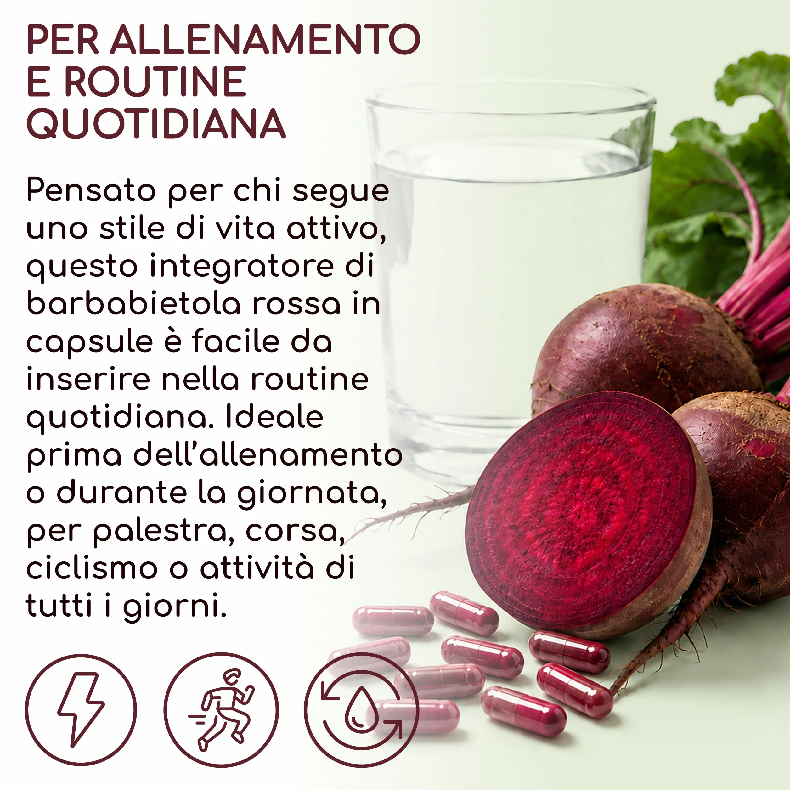 Barbabietola Rossa Integratore 14000 mg 240 Capsule Estratto 10:1 Supporto Ossido Nitrico Vegano