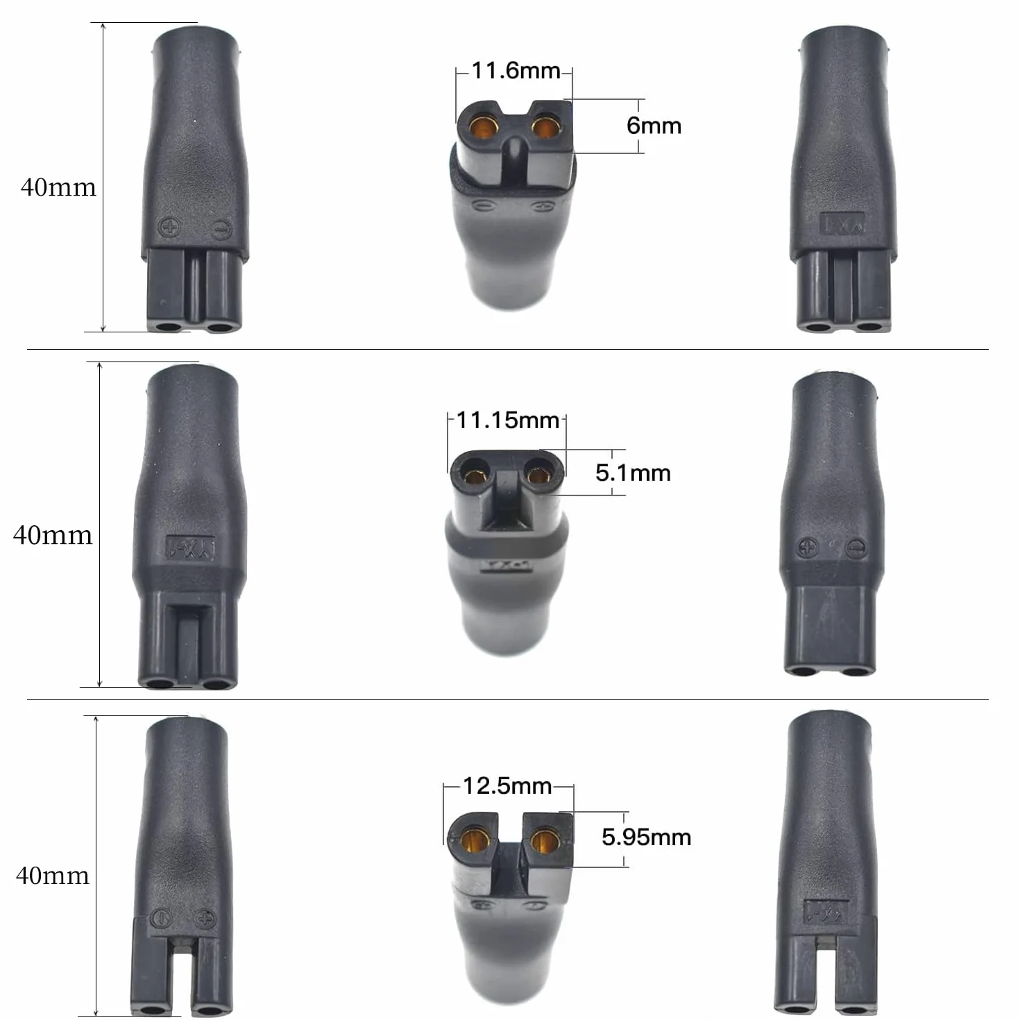 Cavo di Ricarica USB 5V Universale 7PCS Adattatori per Rasoi, Apparecchi di Cura Elettrici