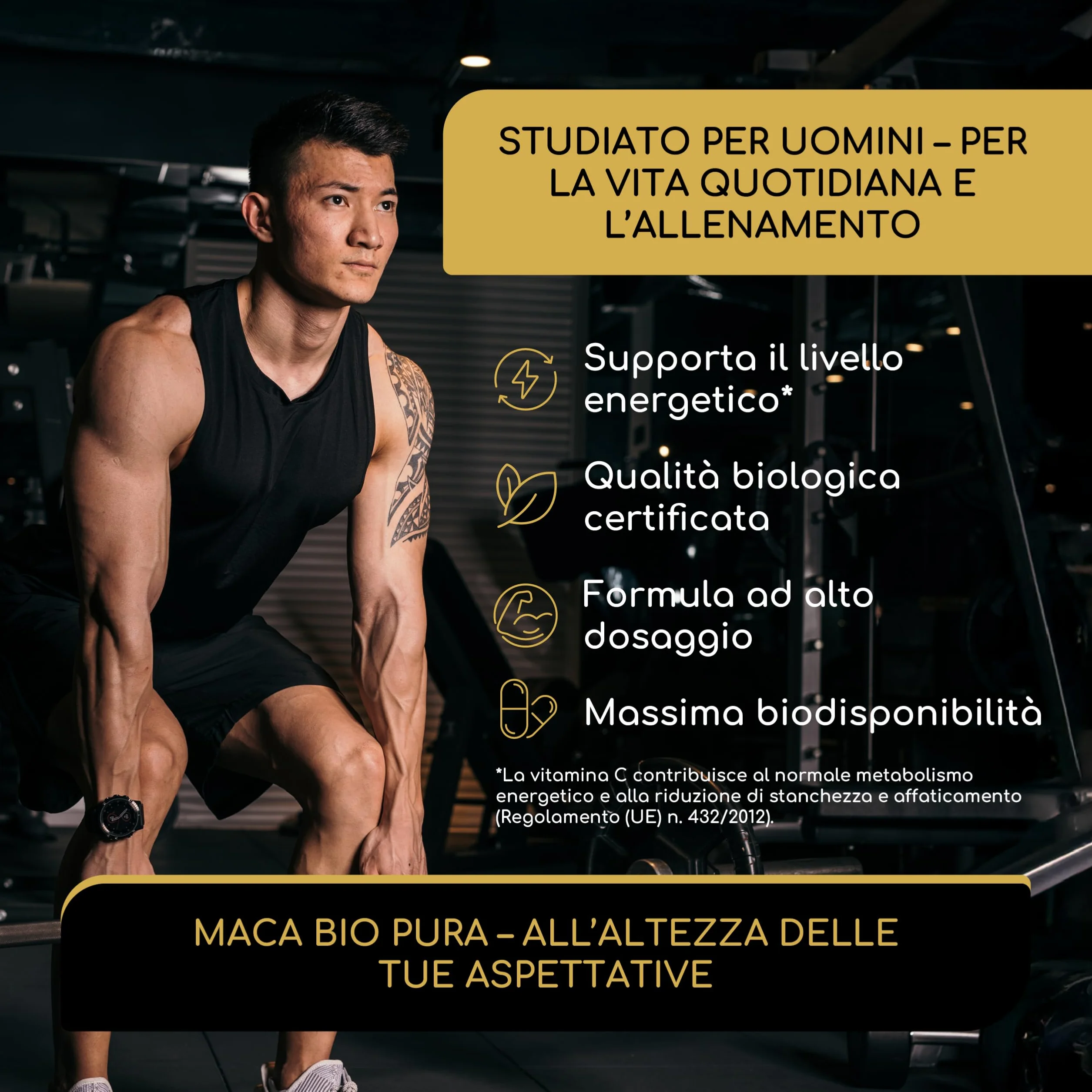 Maca Peruviana Nera BIO Extra Forte - 12.800 mg Maca Nera al giorno (equivalente a 3.200 mg) - Equilibrio Ormonale, Energia, Benessere - Originaria del Perù & Certificata BIO - 180 Capsule Vegane