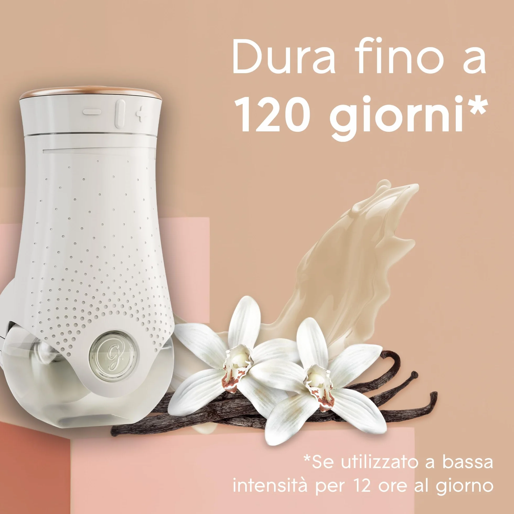 Glade Profumatore per Ambienti Oli Essenziali Romantic Vanilla Blossom Diffusore Elettrico 20 ml