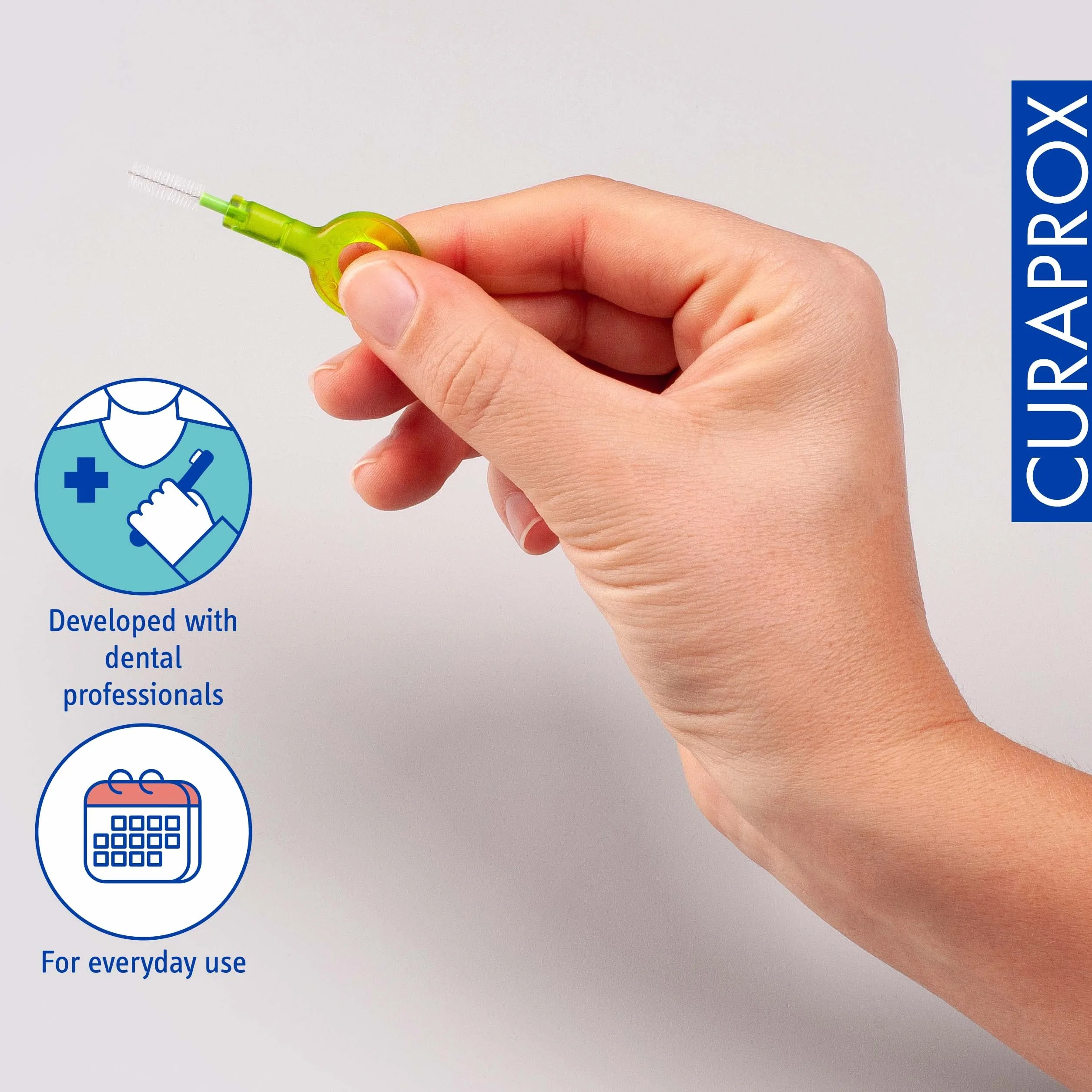 Curaprox CPS 011 Prime Start Set di pennelli interdentali 5 spazzole 2 supporti Verde 1,1 mm 5 mm