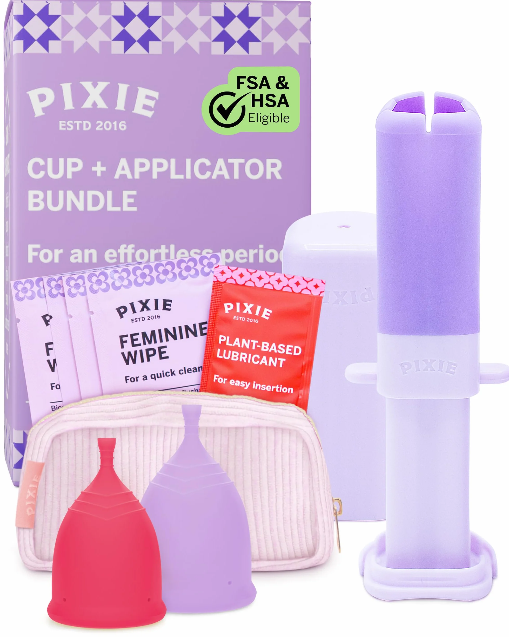Set di 2 coppette mestruali e applicatore, senza metalli o tossine, 100% silicone di grado medico, coppetta mestruale più morbida e riutilizzabile, si inserisce come un tampone, capacità di 4 e 6