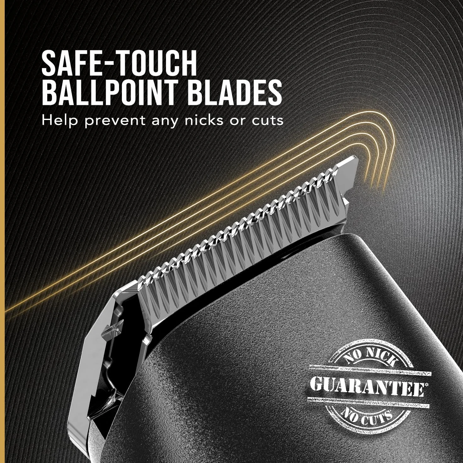 WAHL Manscaper Lithium Trimmer Corpo e Parti Intime impermeabile bagnato/asciutto Smart Trim LED lame Safe-Touch ricaricabile nero