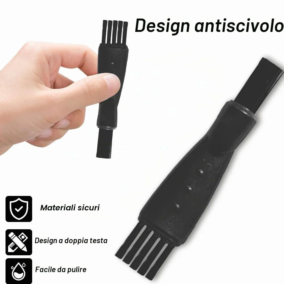 Spazzola per Rasoio 6 Pcs, Rasoio Spazzole per Pulizia, Rimuovere Residui Barba e Polvere