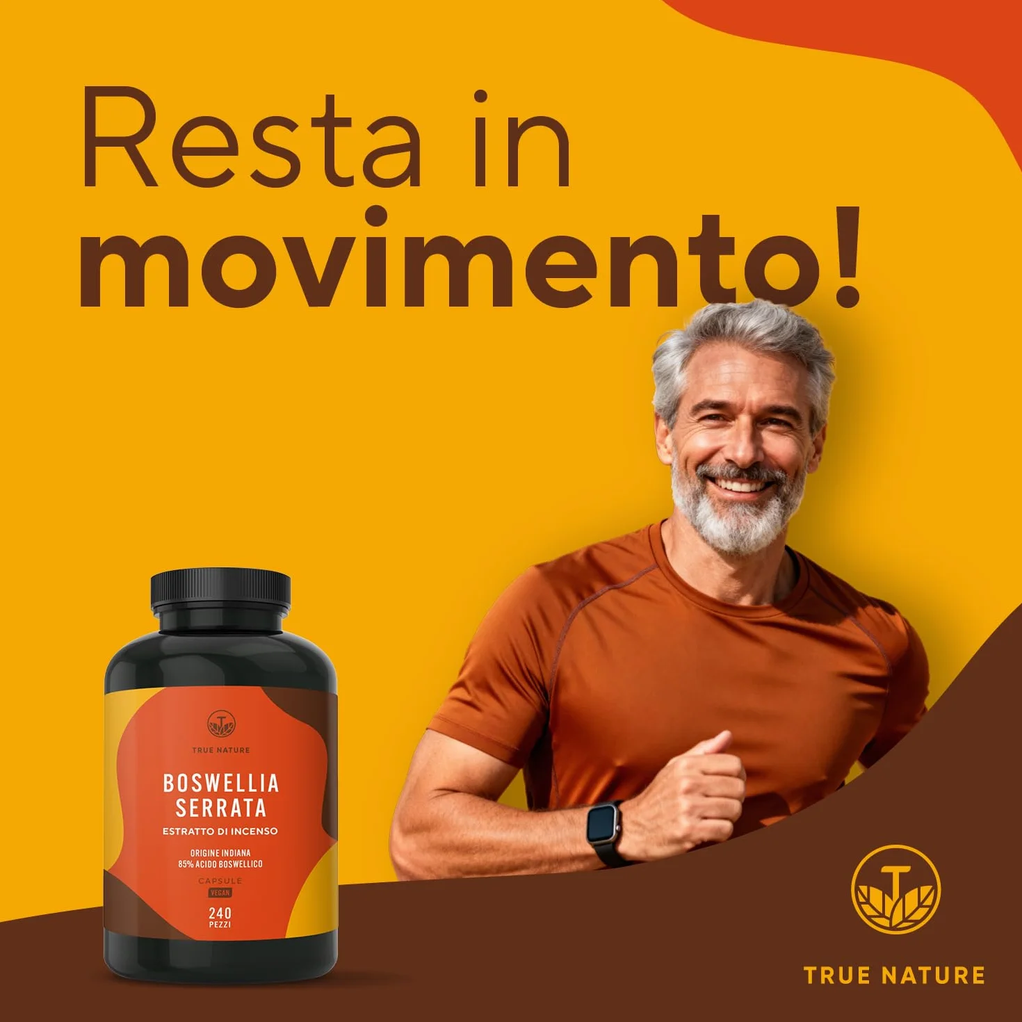 Boswellia Serrata - 240 Capsule - 20.000 mg - Alto dosaggio (10:1) - incenso integratore - Vegan, Testato in Laboratorio, Produzione Tedesca - TRUE NATURE®