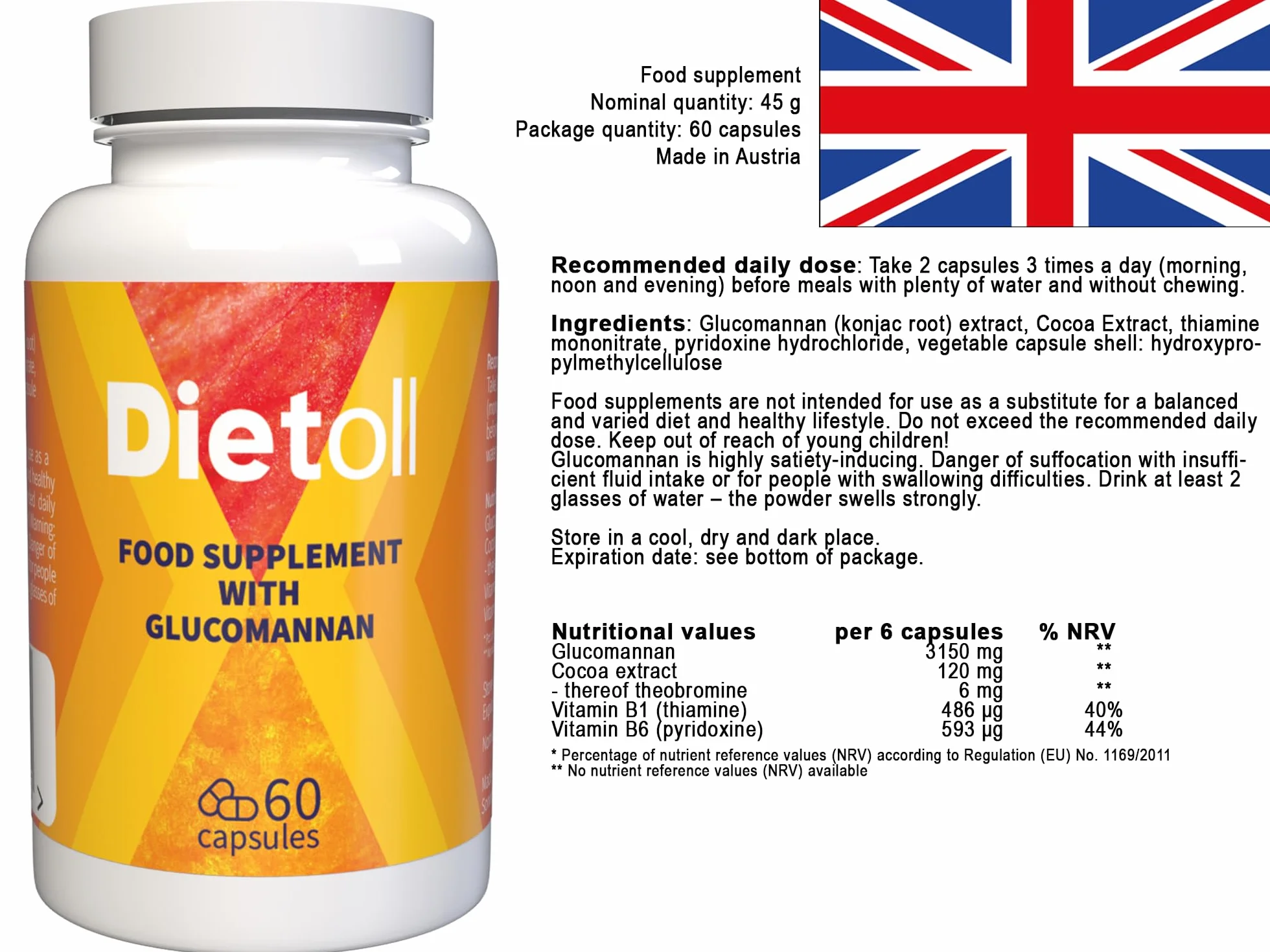 Dietoll 180 Capsule 3x60 Confezione da 3