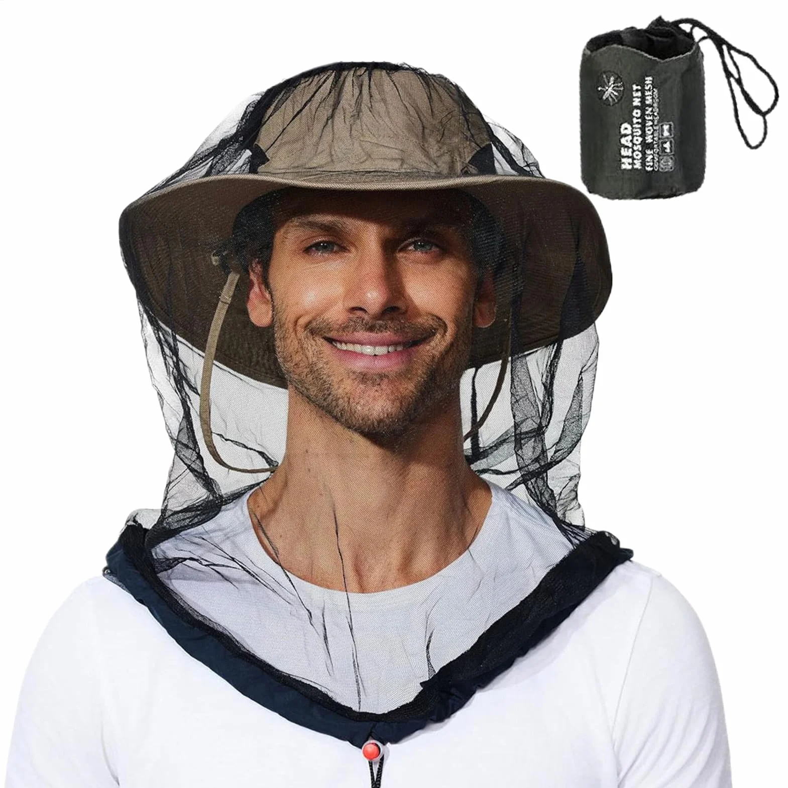Coulisse traspirante fori sottili Fly Face Net protezione pesca campeggio escursionismo giardinaggio attività all'aperto