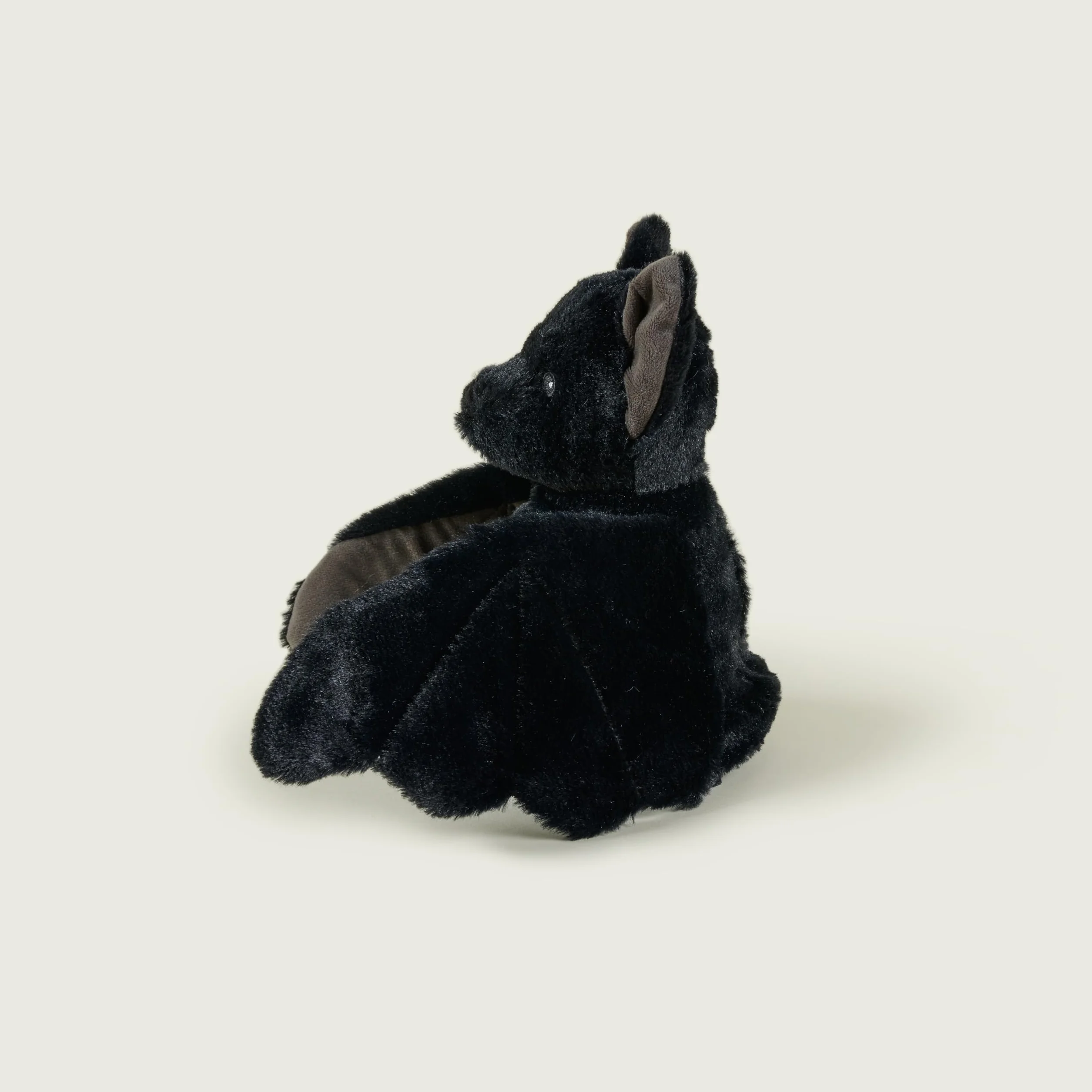 Warmies Cuscino termico a forma di pipistrello nero, riscaldabile al microonde, caldo o freddo, leggermente profumato alla lavanda francese, morbido cuscino termico per microonde