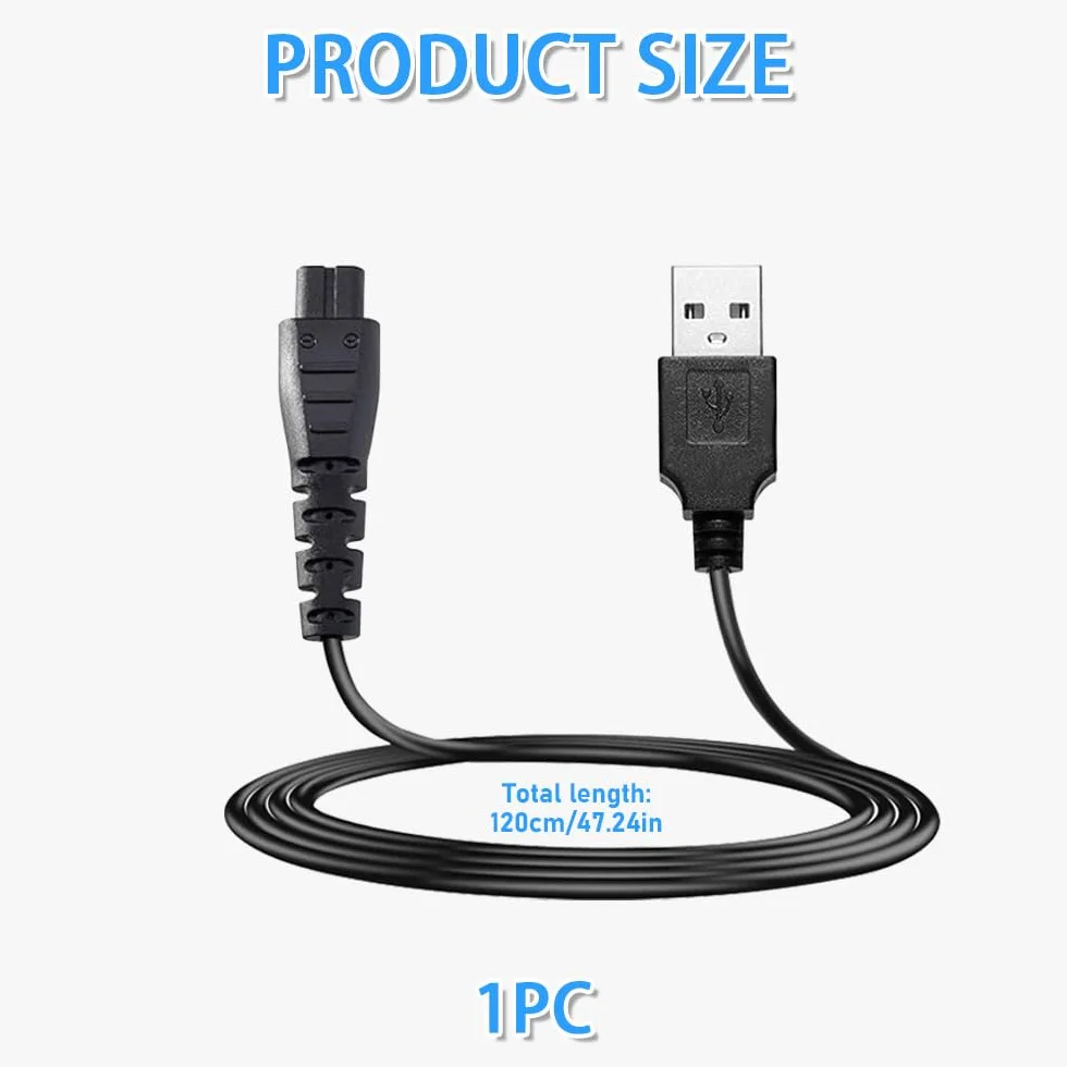 Cavo di ricarica USB Remington 5V compatibile HC4250 HC4255 F3 PF7500 MB4200 MB4130 XR1330 XR1350 XR1400 XR1470 XR1430