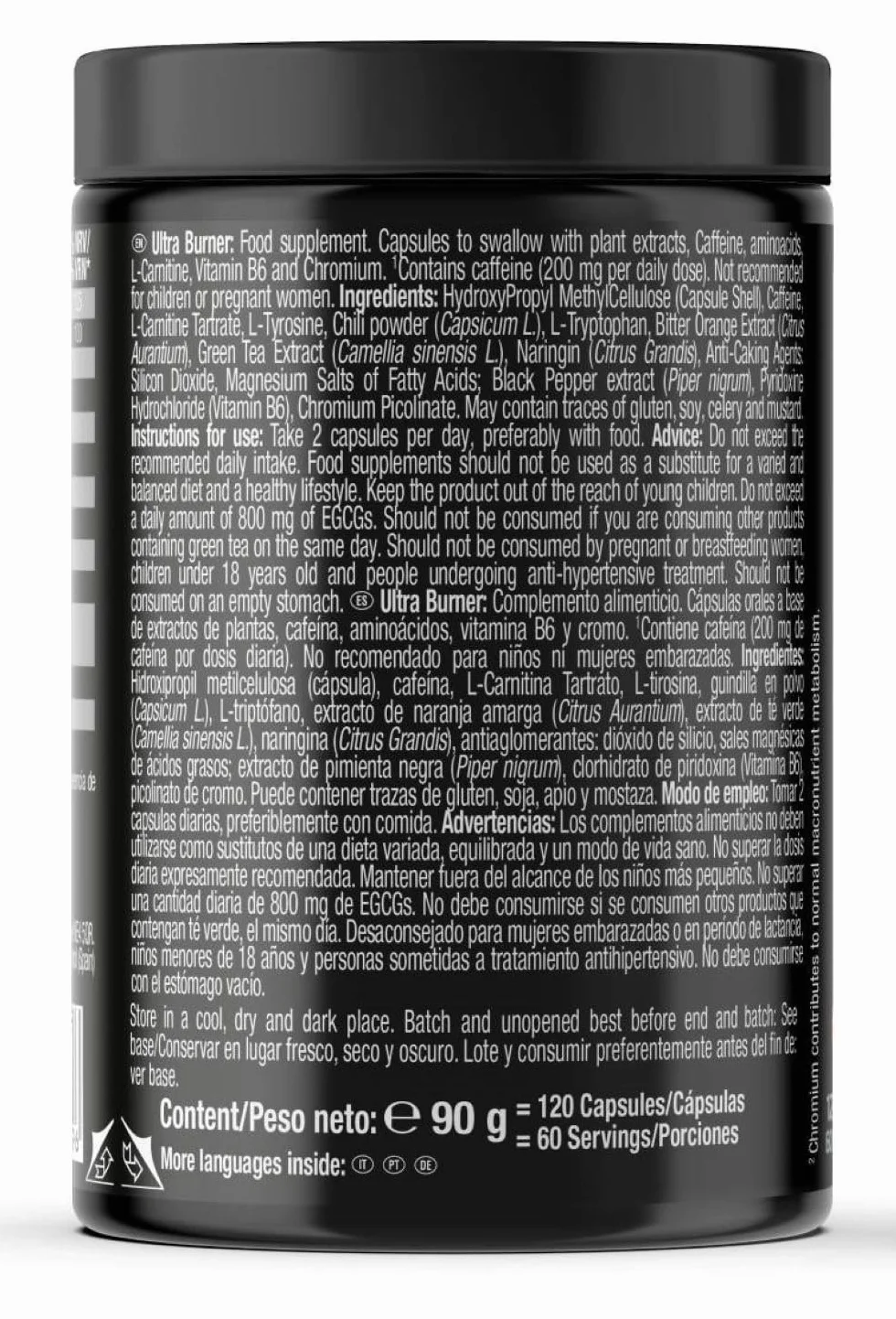 Weider Integratore Alimentare Triptofano Tirosina Carnitina Caffeina 120 capsule