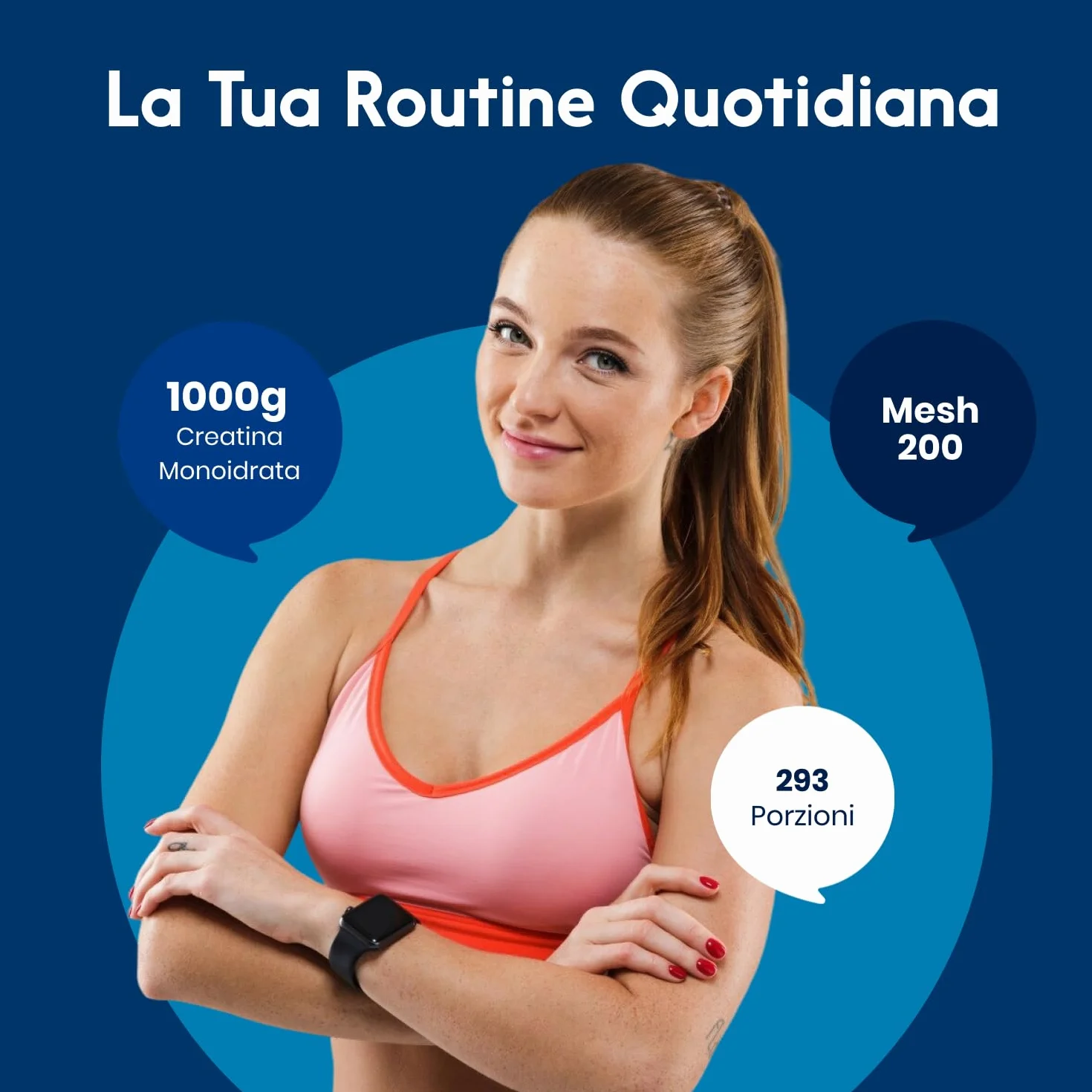 Creatina Monoidrata in Polvere 1000g – 293 Porzioni – Gusto Neutro, Mesh 200 – Vegana, Prodotta in Germania - Creatina Monoidrato Polvere - Creatine Monohydrate Pure - Testato in Laboratorio