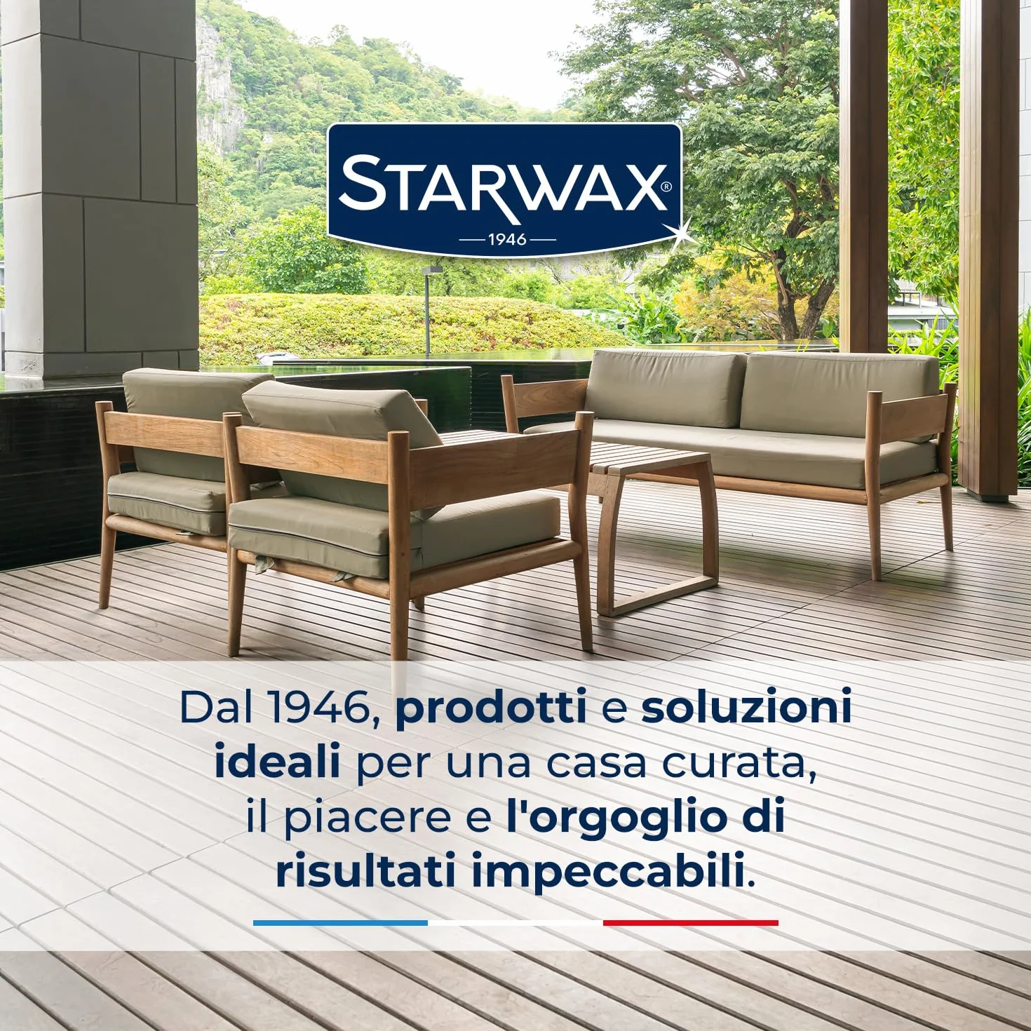 STARWAX Detergente sgrassante pavimenti esterni 1L Concentrato Multisuperfici Fino a 250m²