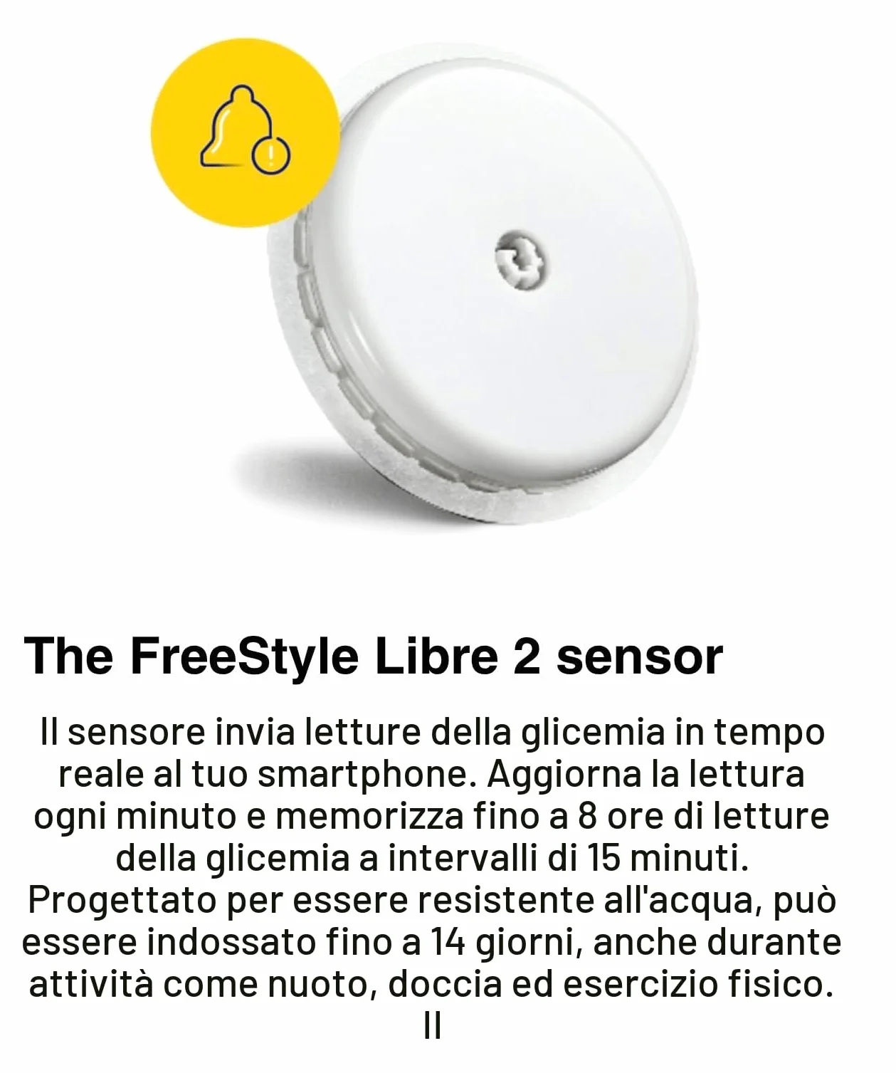 Freestyle Libre 2 Sistema di monitoraggio del glucosio