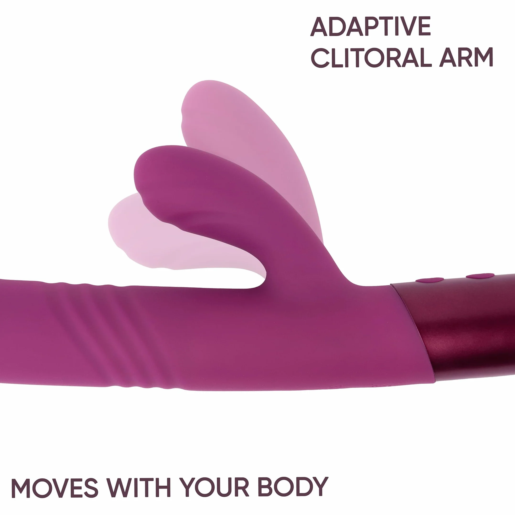 SELOVE Vibratore Rabbit con Spinta – Dildo Punto G, Doppia Vibrazione