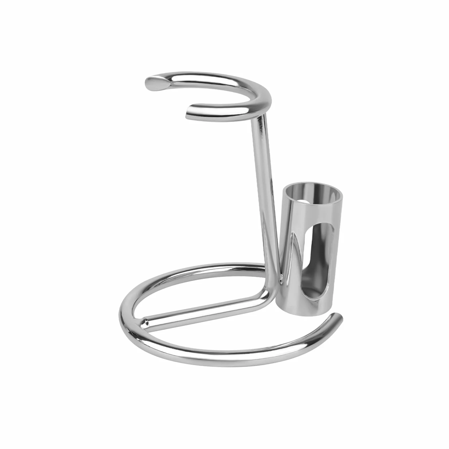 Linkidea Supporto per rasoio di sicurezza in acciaio inox, portaspazzola per barba corta da uomo, accessori bagno compatibili con Merkur 34HD, 23C, Henson Shaving AL 13, Vikings Blade (Argento)