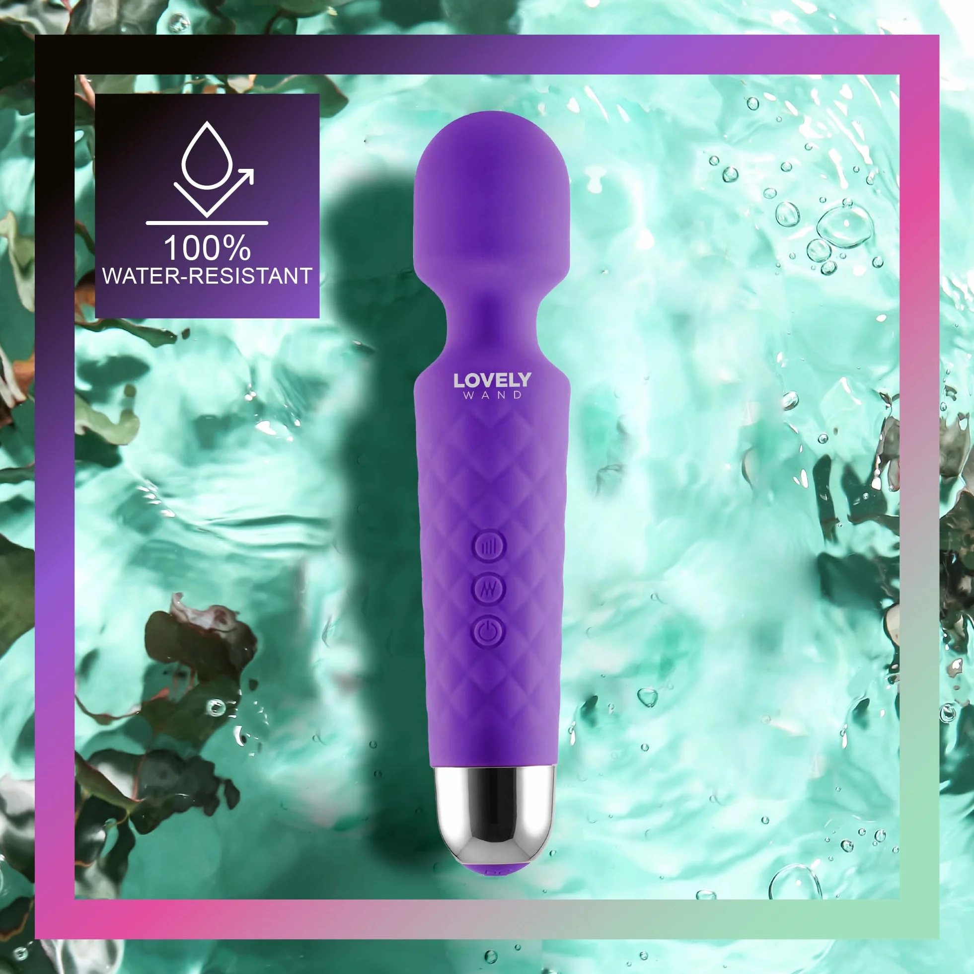 Vibratore Sessuale per Donna - Massaggiante Personale Con 8 Velocità e 20 Modalità - Stimolatore Punto G - Dildo vibrante, Vibratorepunto squirt, Giocattoli Sessuali - Lovely Wand (Viola)