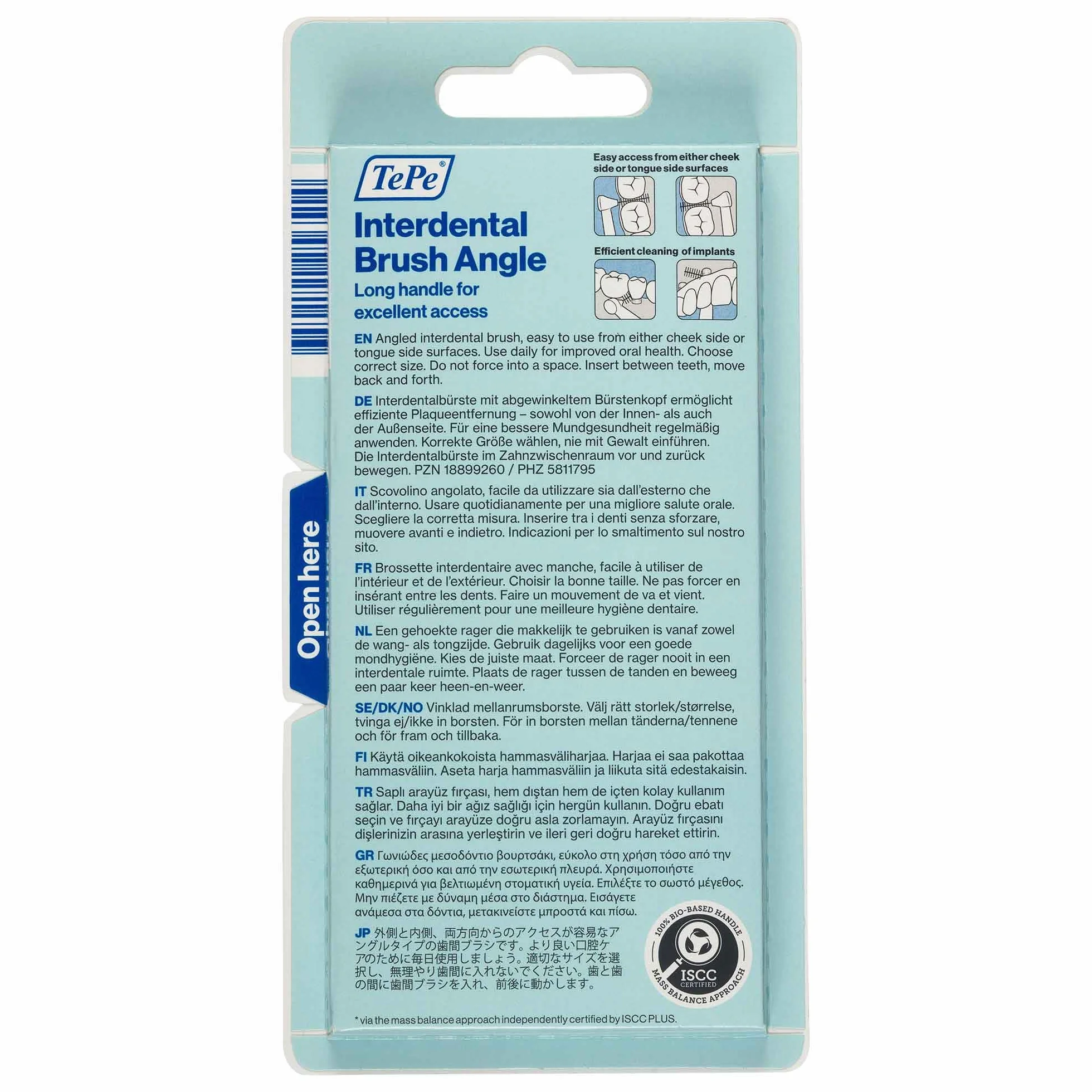 TePe Angle Scovolino Rosa 0.4mm ISO 0 6pz Pulizia Interdentale