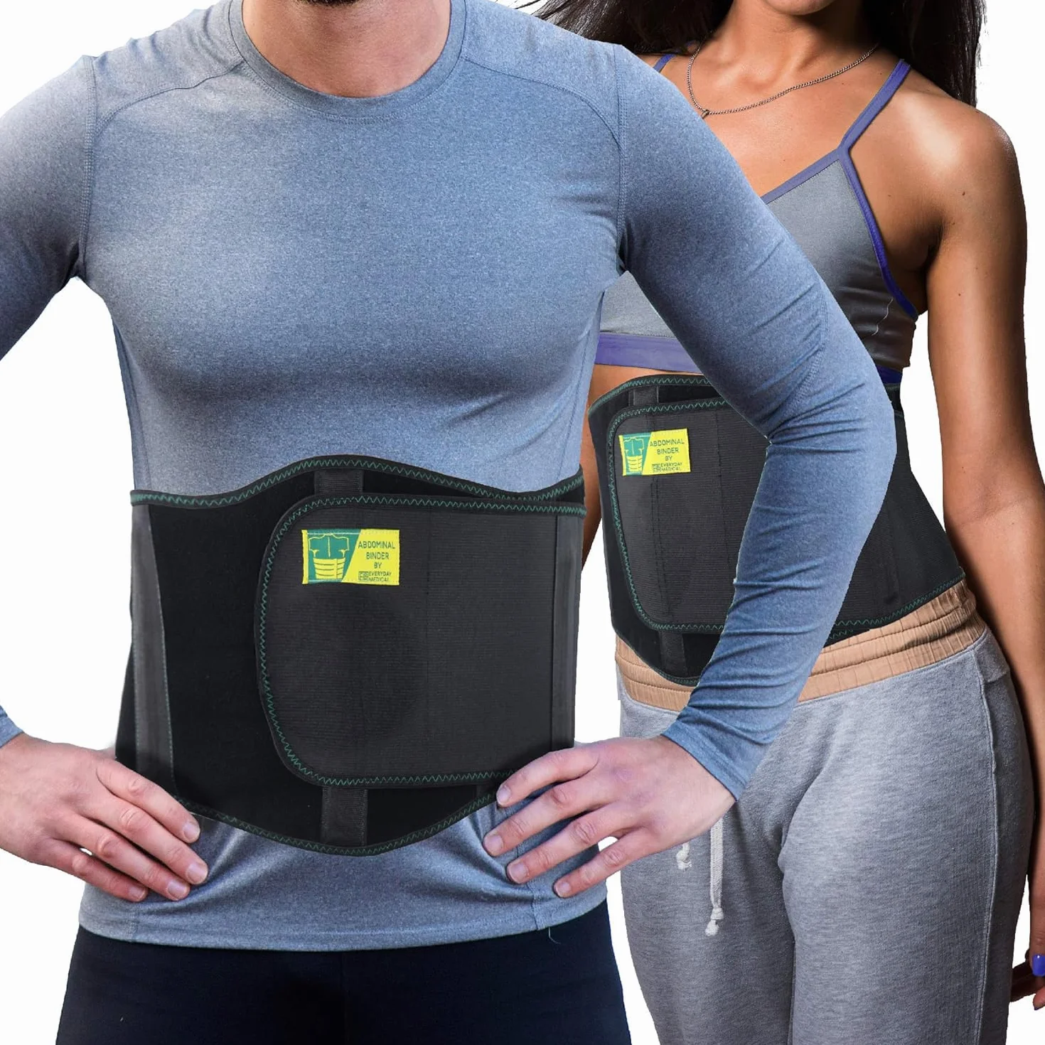 Everyday Medical Cintura Ernia Ombelicale Ergonomica Cinto Elastico Per Ernia Addominale per Donne e Uomini I Cinto per Ernia Ombelicale con Pad di Compressione per Alleviare il Dolore I L/XXL