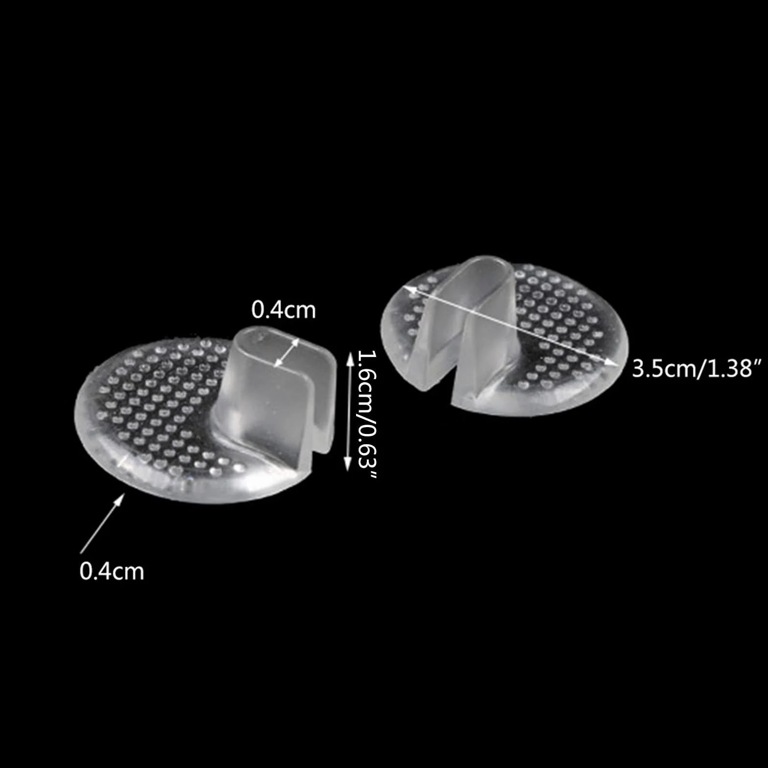 1 paio di cuscinetti in morbido gel di silicone protezioni per dita dei piedi infradito sandali flop inserti in gel solette scarpe grip pad