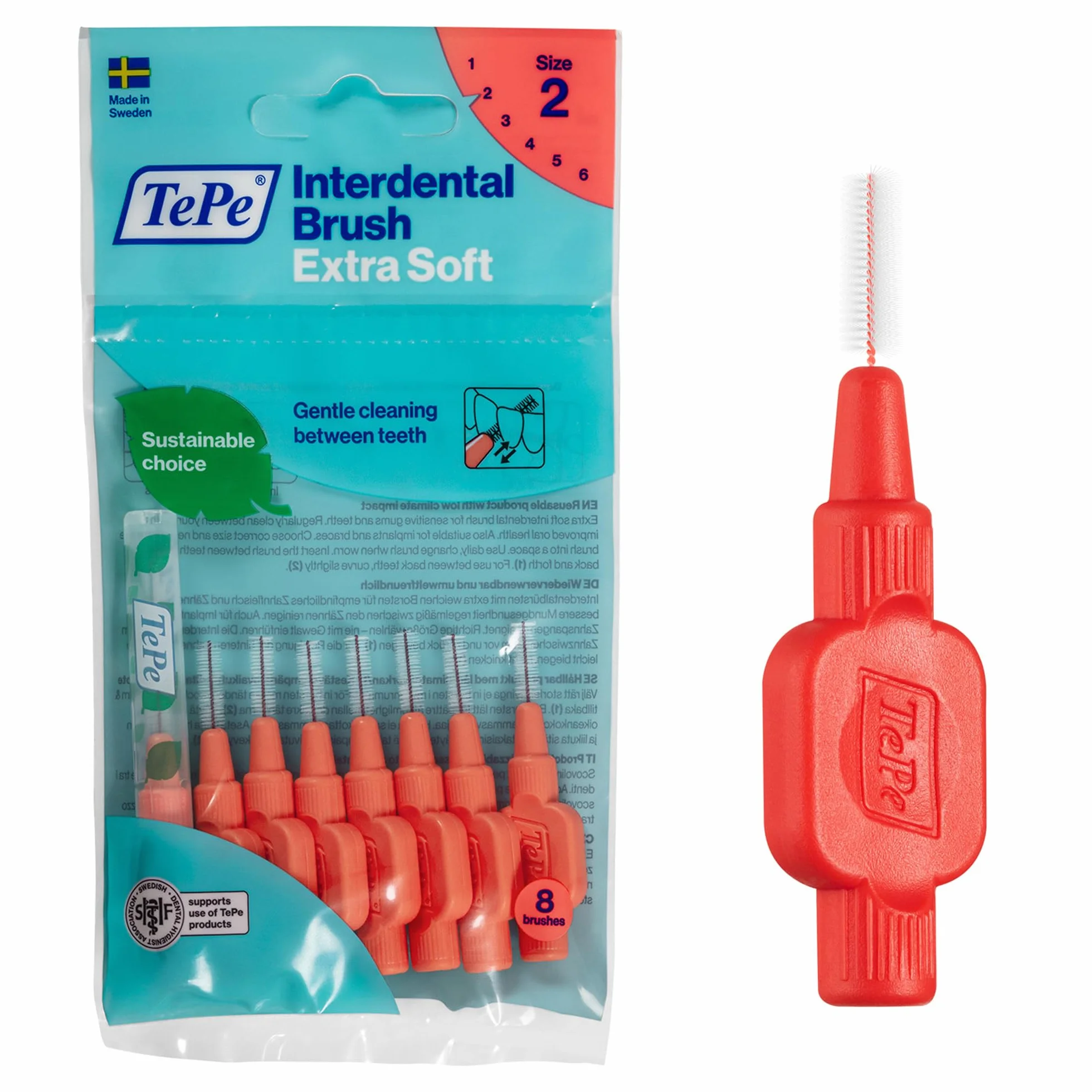 TePe Scovolino Extra Soft Rosso 0.5mm ISO 2 8pz