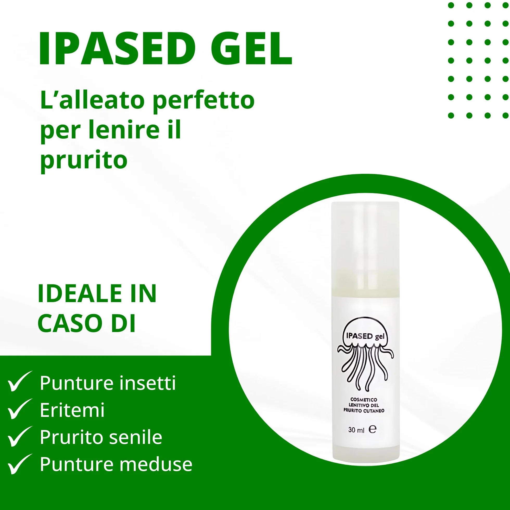 Dopo Puntura Zanzare, Meduse e Insetti, con Aloe Vera e Olio di Menta Piperita, Per un Sollievo Immediato, 30 ml