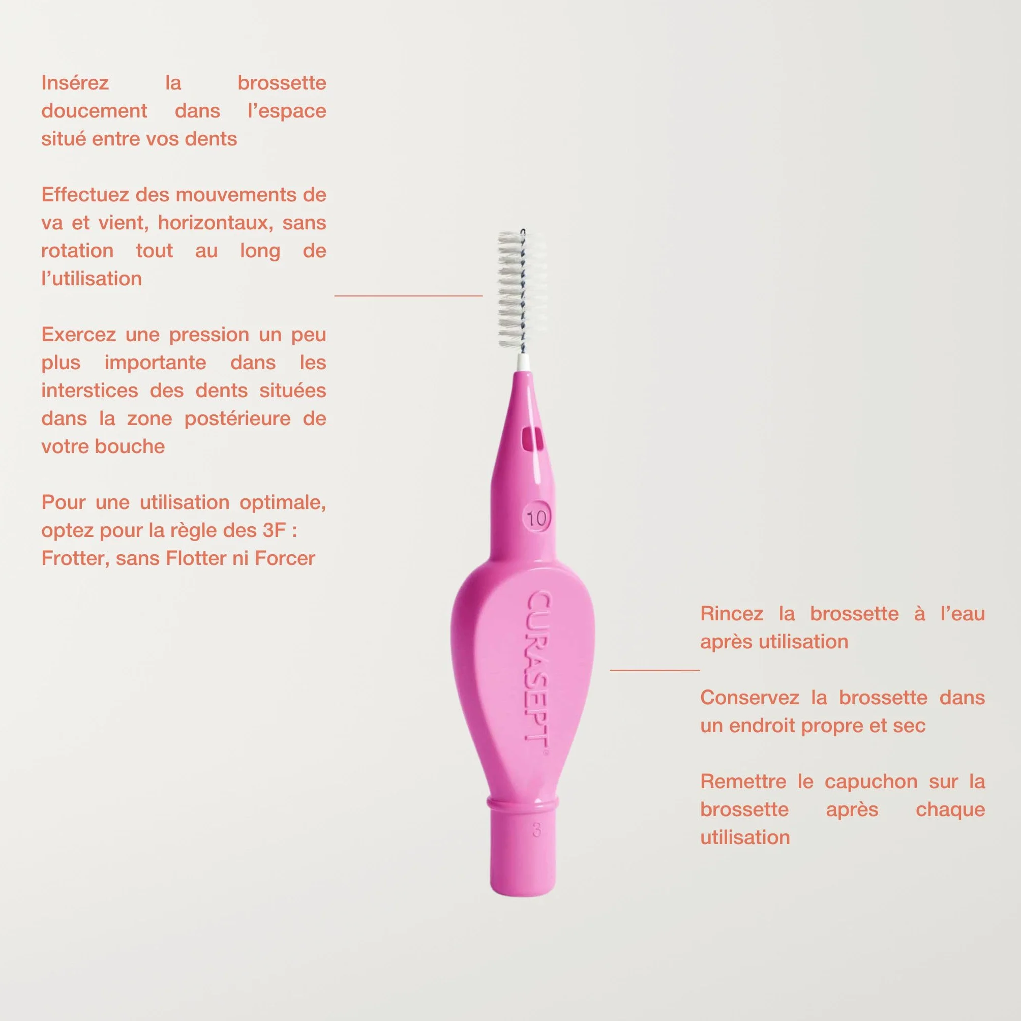 CURASEPT Scovolini Dentali Originali Proxi T10 (filo 1 mm) Fucsia 6 pz