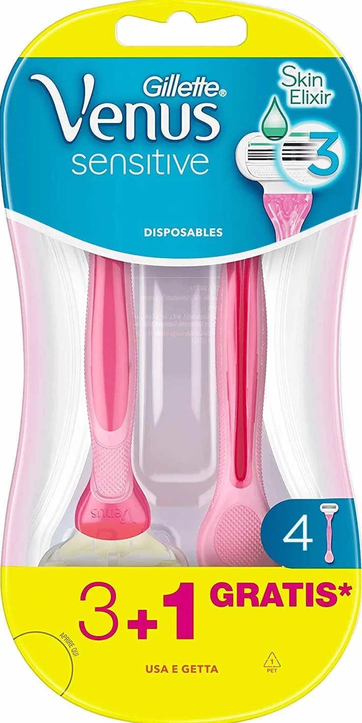 Gillette Venus Sensitive Rasoi Donna Usa e Getta 3+1