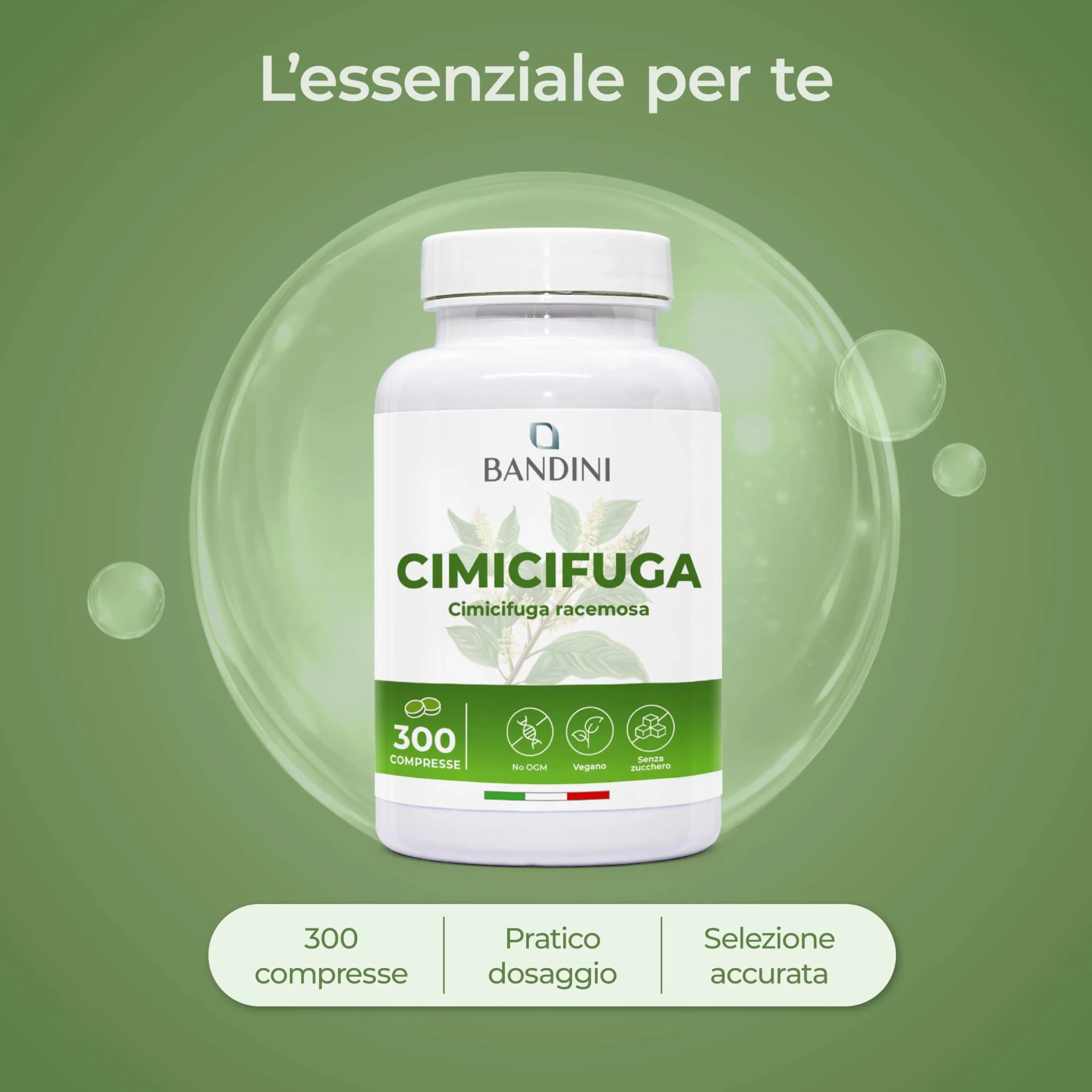 Bandini Cimicifuga 300 compresse 300 mg per dose giornaliera Cimicifuga racemosa