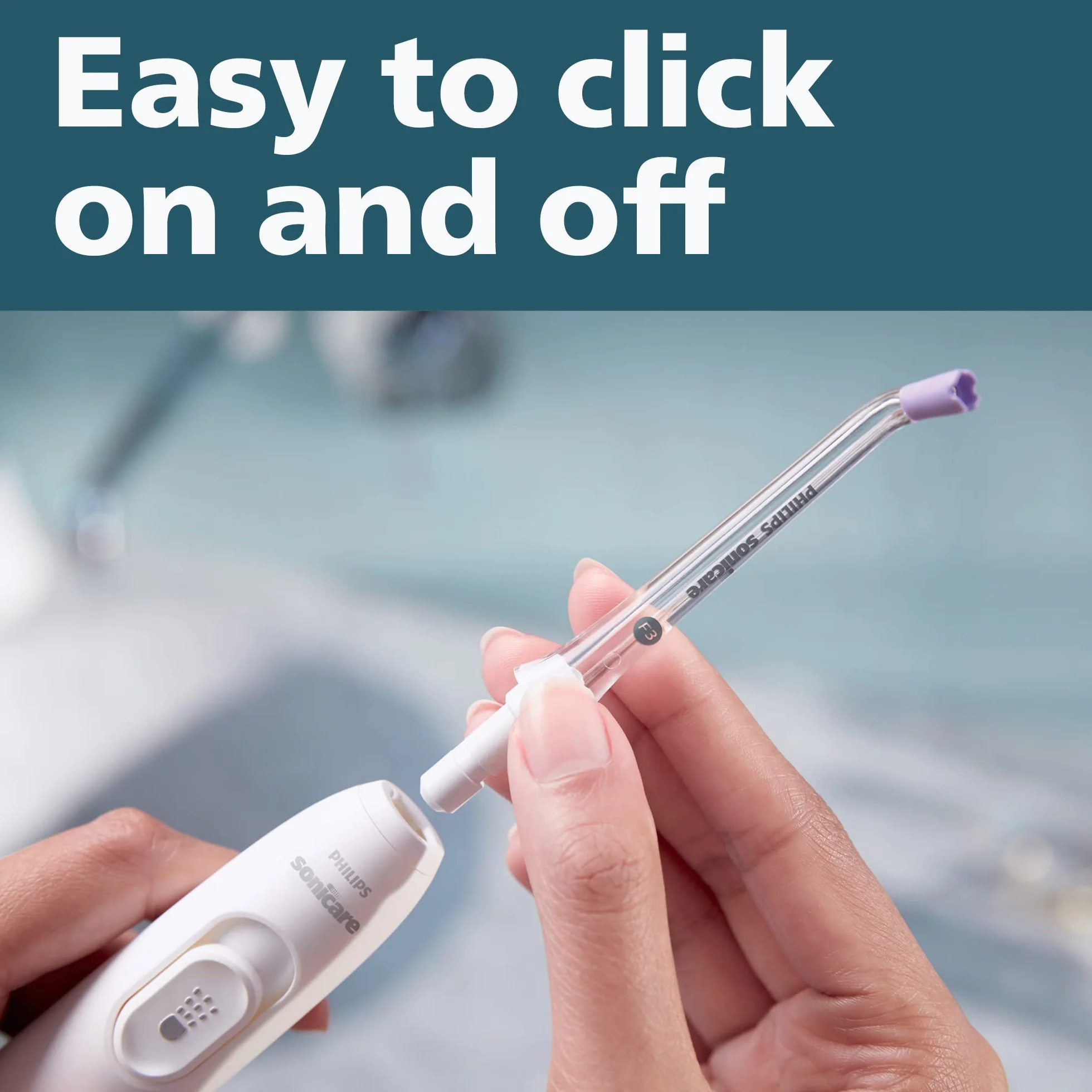 Philips Sonicare Power Flosser Quad Stream Tips (F3), 2 pezzi, Bianco HX3062/00