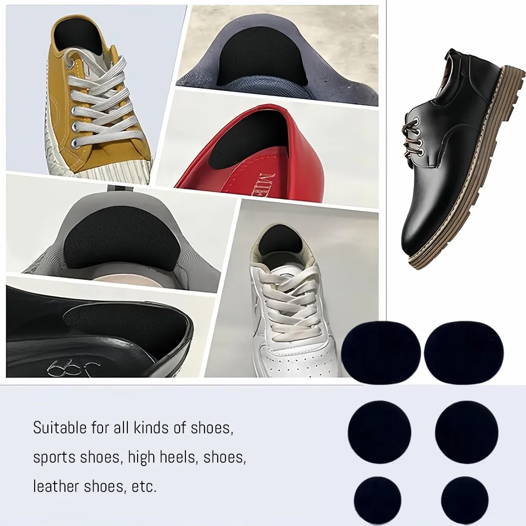 Toppa per Riparazione Scarpe, 12 pezzi toppe adesive ripara buchi scarpe - punta e tallone sneakers tacchi alti