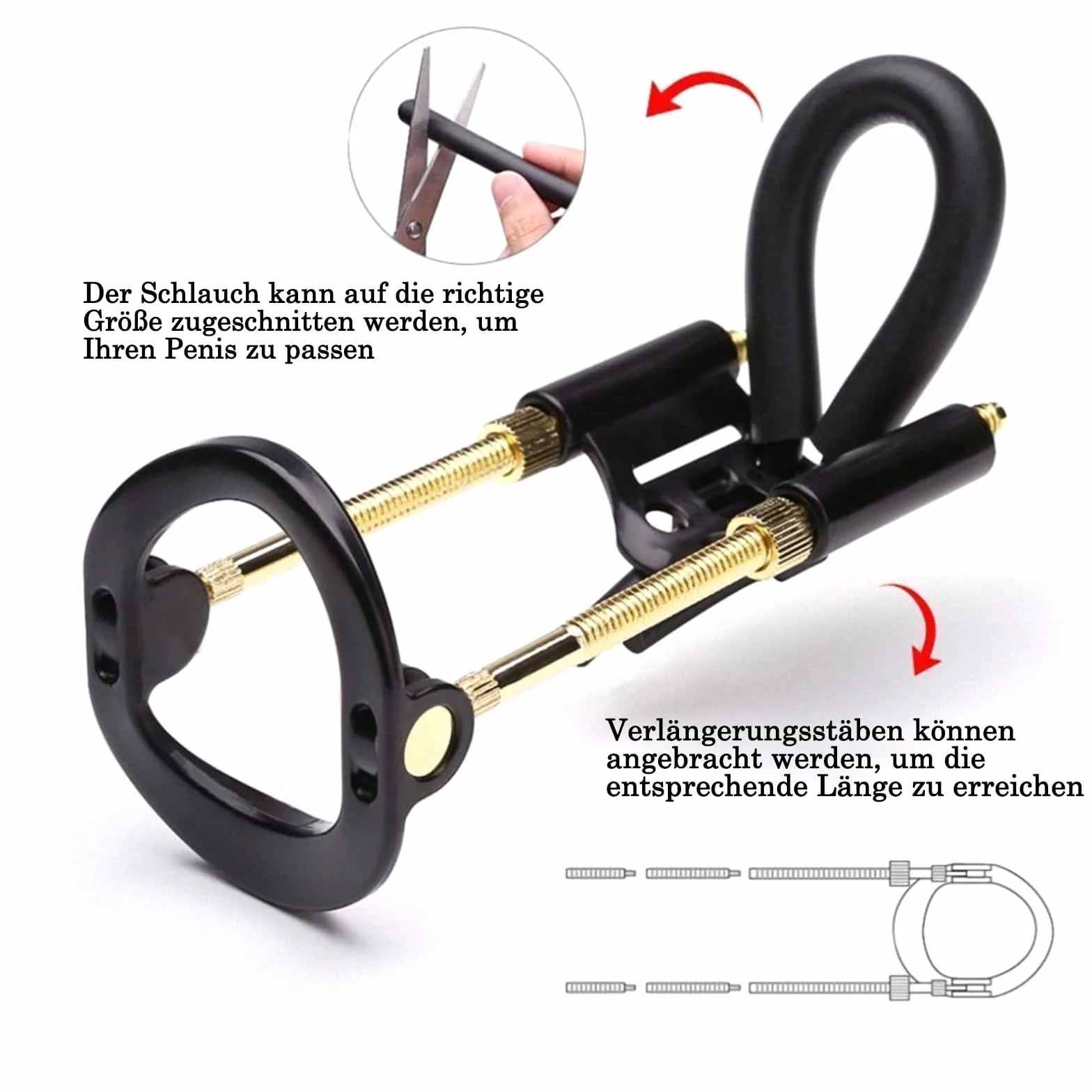 BDSMYEE Sex Toy per uomo, Aiuto per l'erezione maschile, Estensore per pene per allungamento e ingrandimento del pene, Estensore per pene, Potenziatore per pene. Estensione XXL
