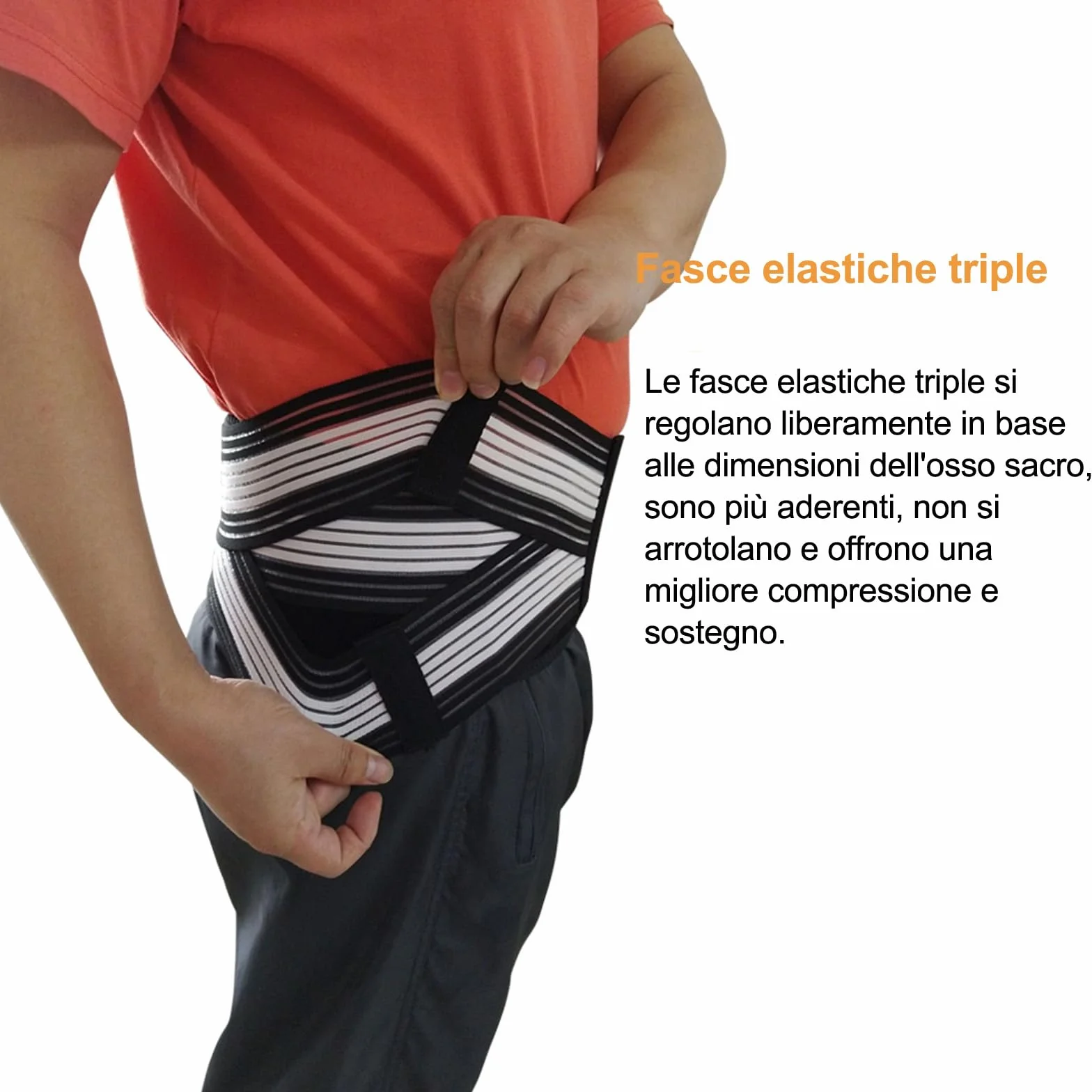Paskyee Cintura per sciatica per alleviare il mal di schiena e la sciatica, fascia di supporto sacroiliaco per l'anca per uomini e donne - sollievo dal dolore sciatico, lombare, articolare e pelvico