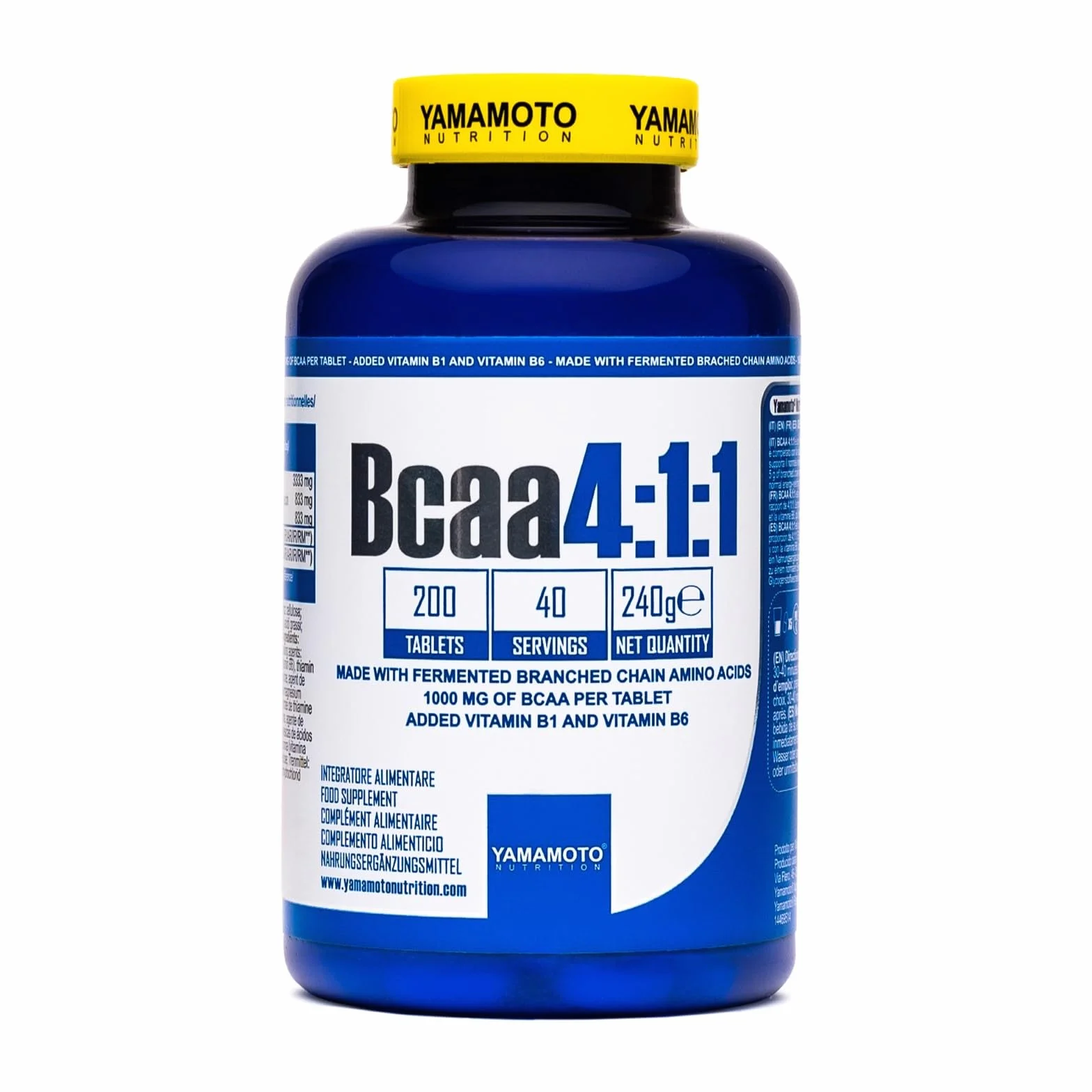 Bcaa 4:1:1- Yamamoto Nutrition (200 tablets)