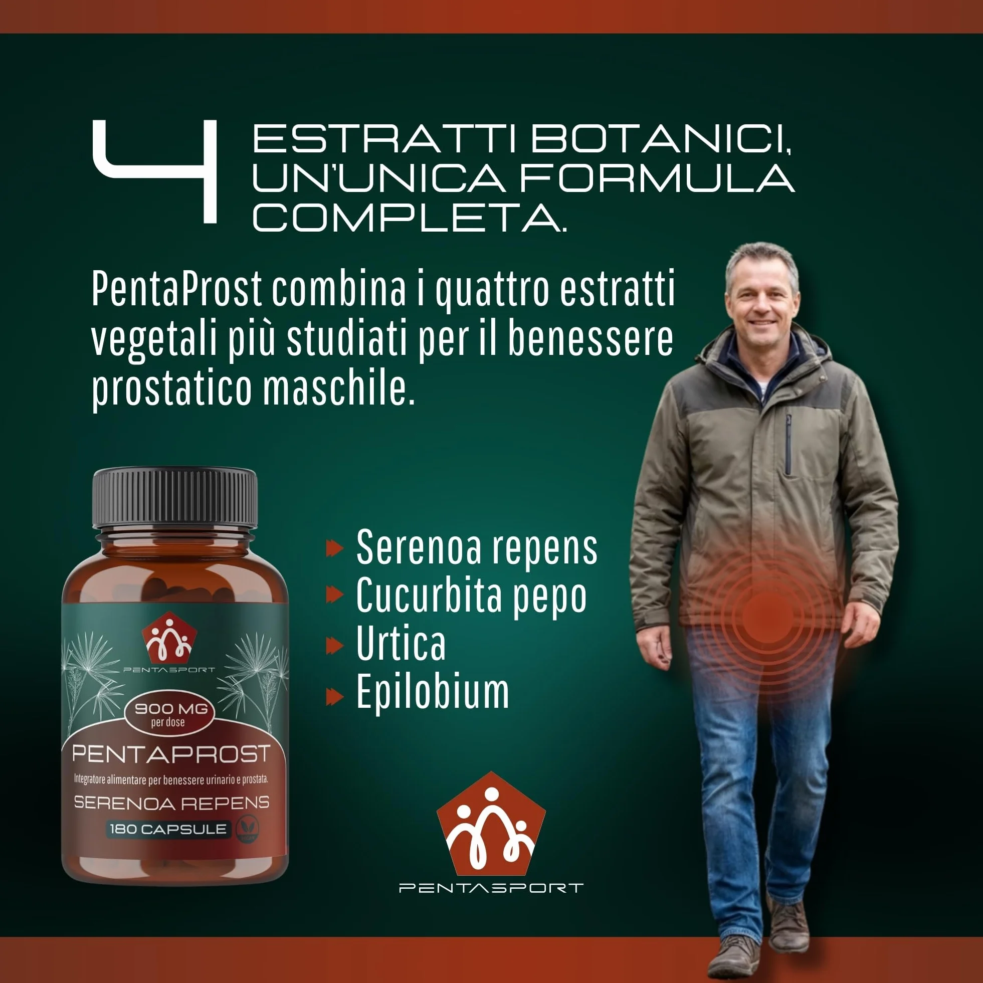 Serenoa Repens Prostata Forte 900mg 180 Capsule Integratore Benessere Uomo Saw Palmetto Supporto Funzione Prostatica Urinaria